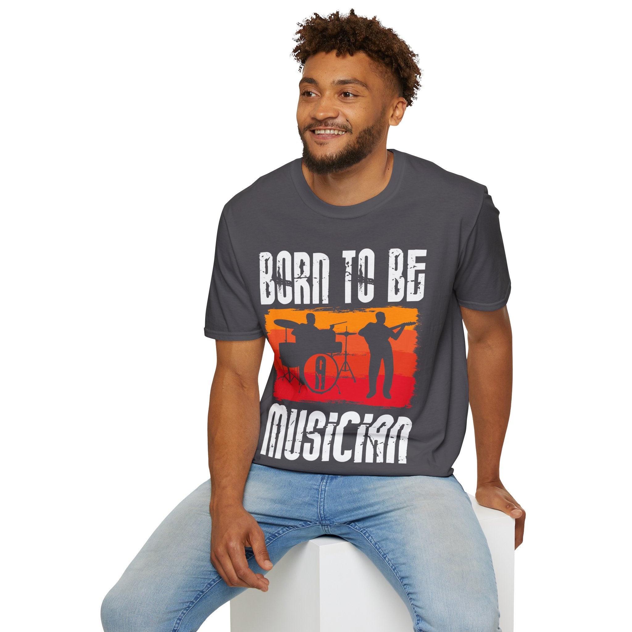 "Born To Be Musician" Unisex Soft style T-Shirt