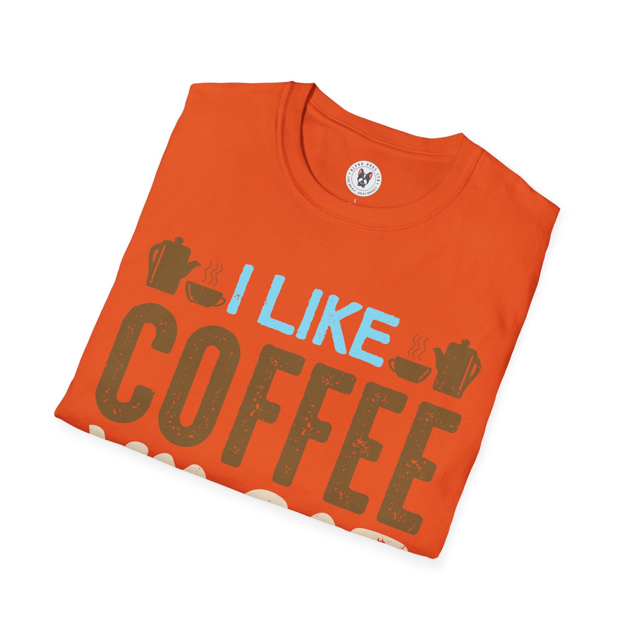 "I LIKE COFFEE MY CAT AND MAYBE 3 PEOPLE" Unisex Soft style T-Shirt