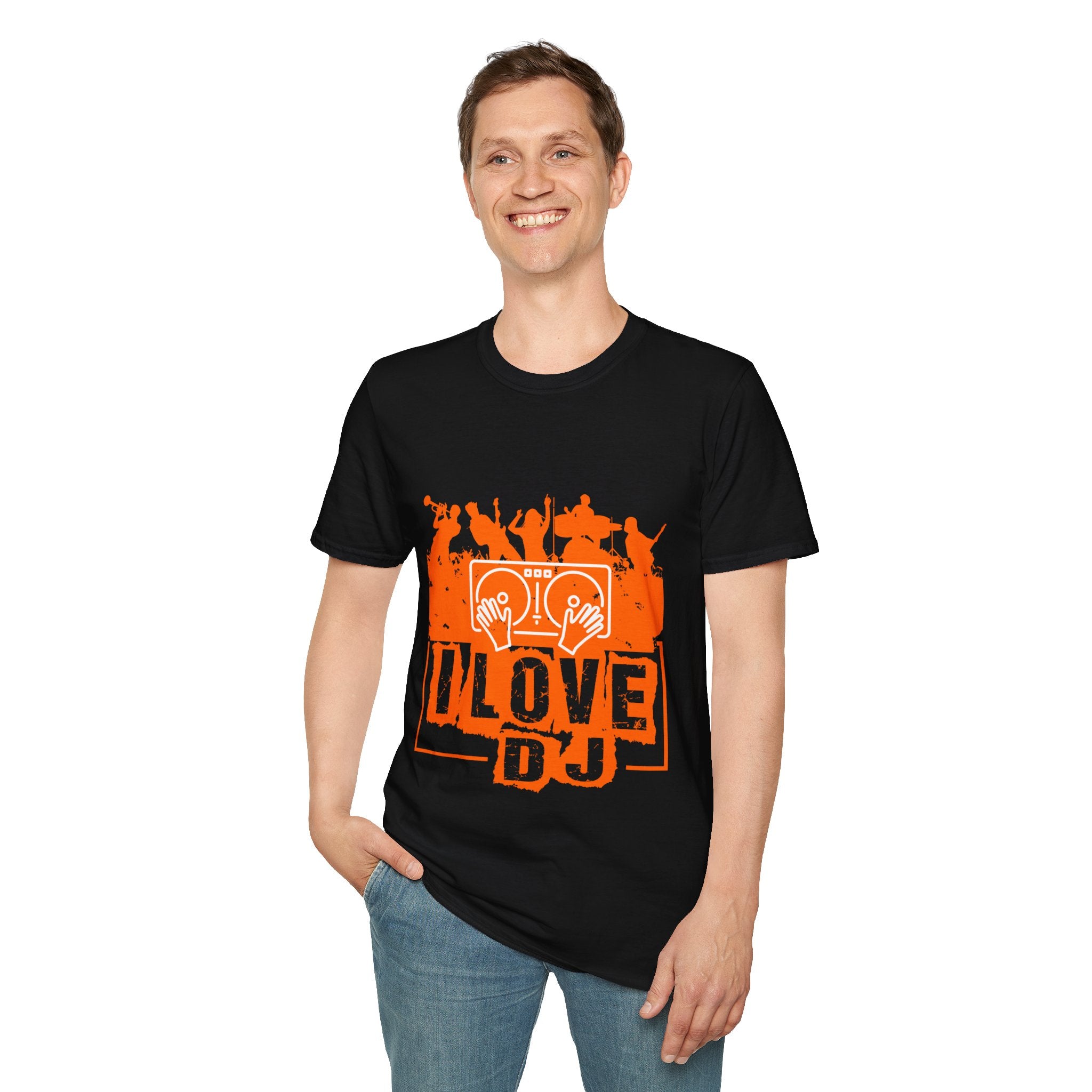 "I Love DJ" Unisex Soft style T-Shirt