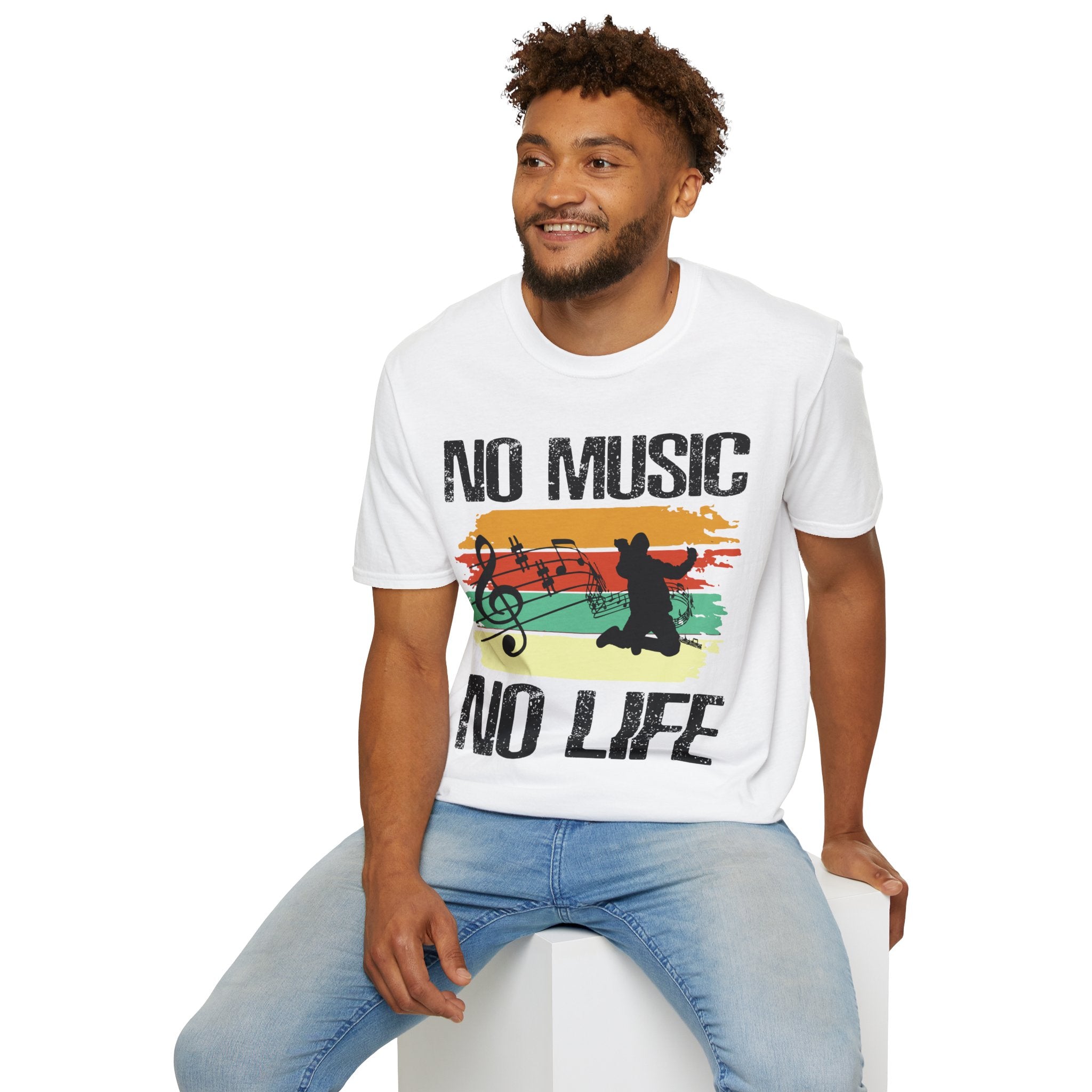 "No Music No Life"  Unisex Soft style T-Shirt