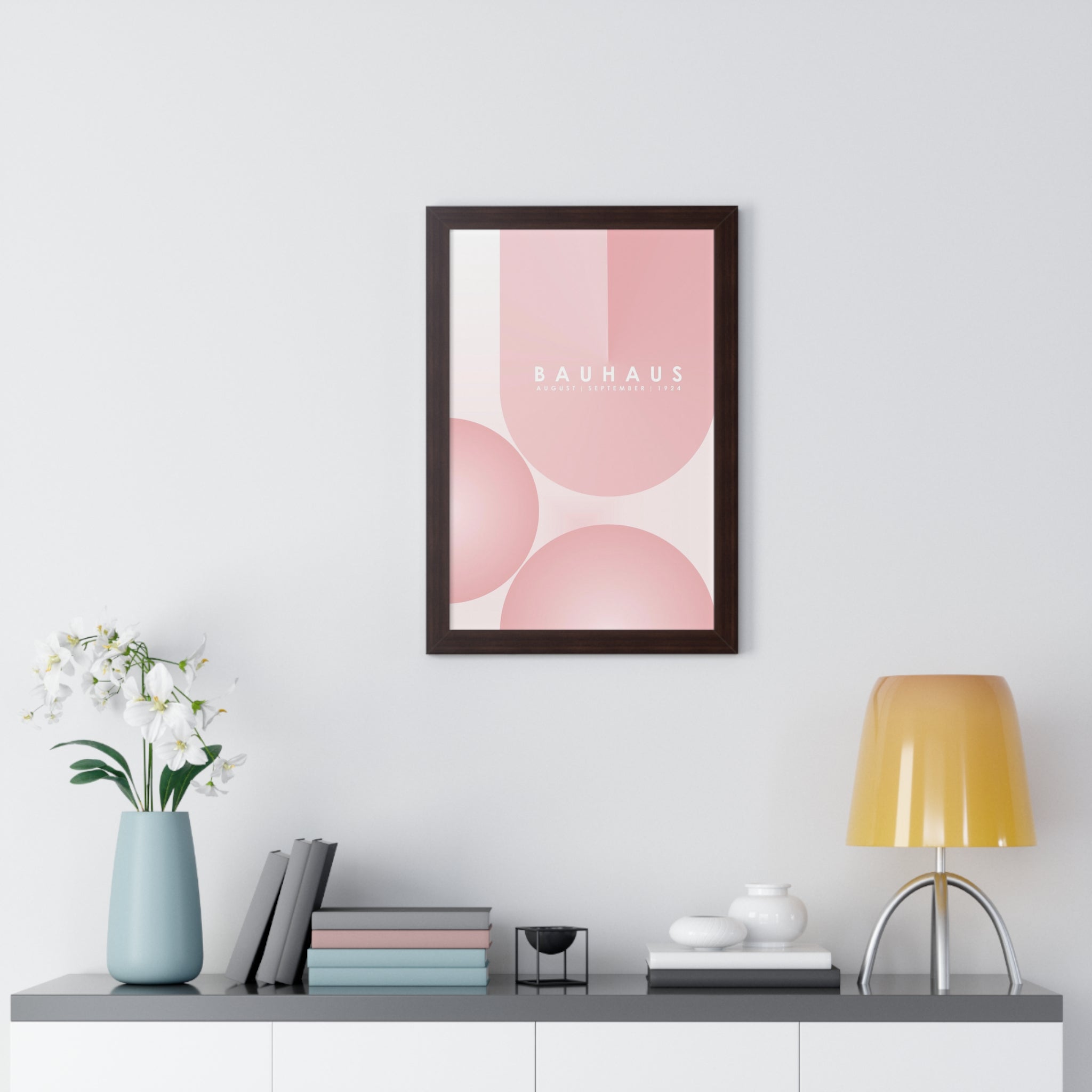 "BAUHAUS-STYLES-12" Framed Vertical Poster