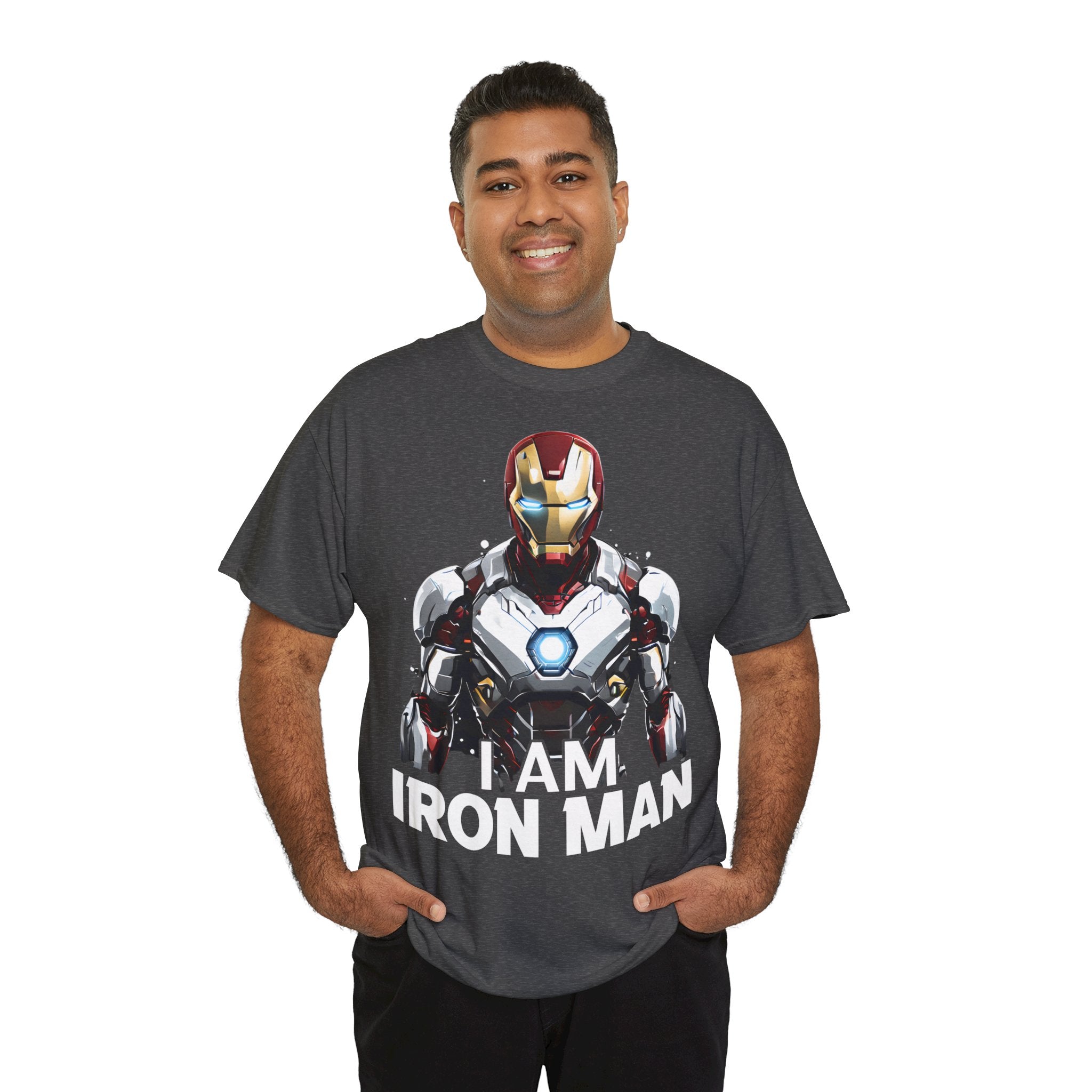 "I AM IRON MAN" Unisex Heavy Cotton Tee