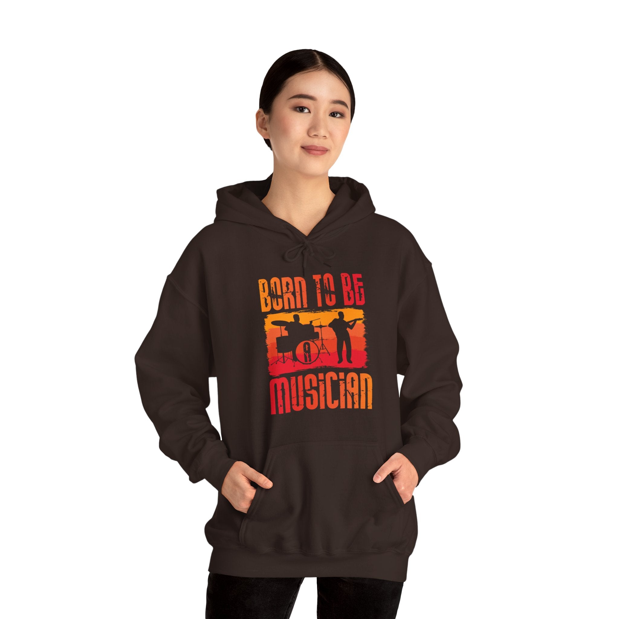 "Born To Be Musician"   Unisex Heavy Blend™ Hooded Sweatshirt