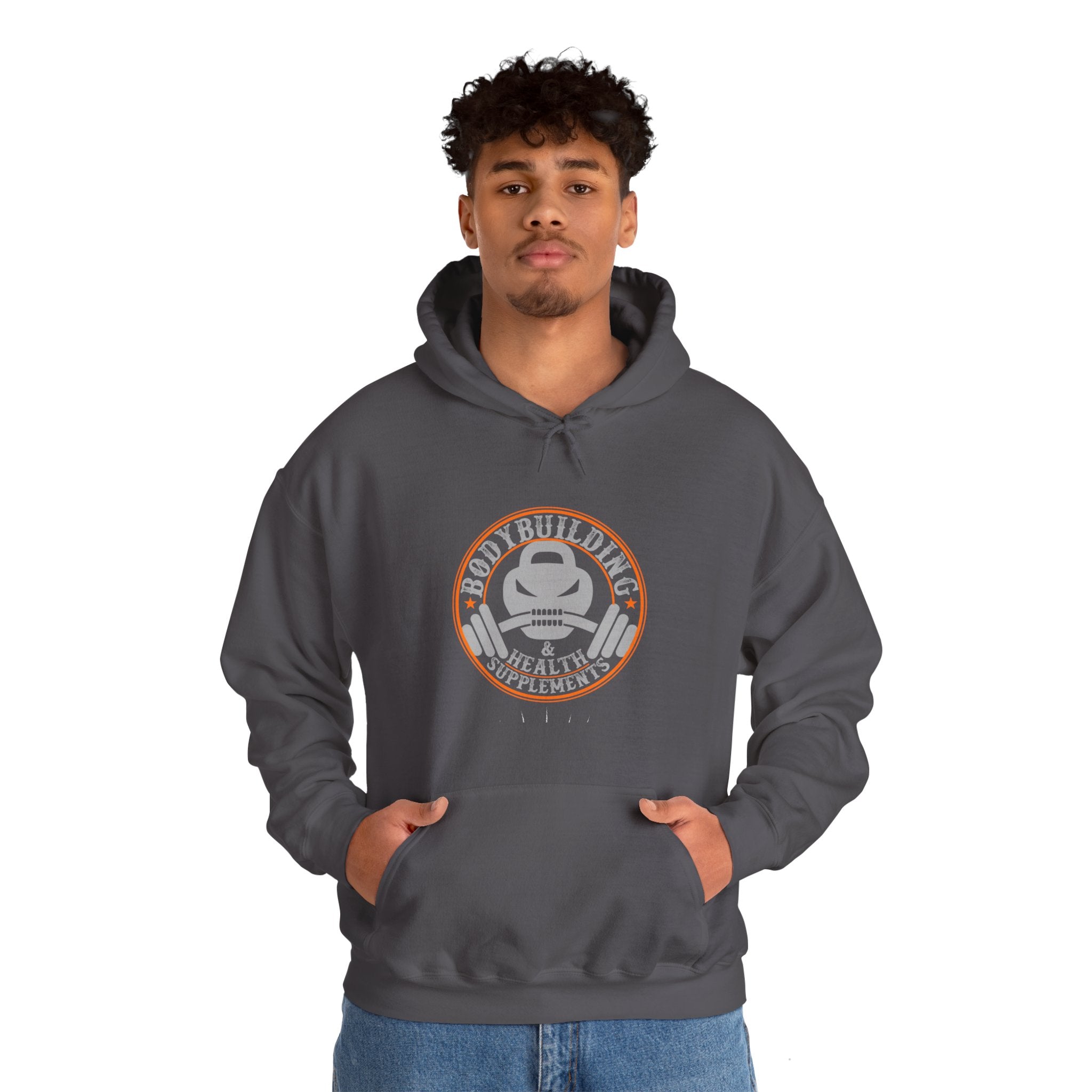 "Body Building And Health Supplements"  Unisex Heavy Blend™ Hooded Sweatshirt