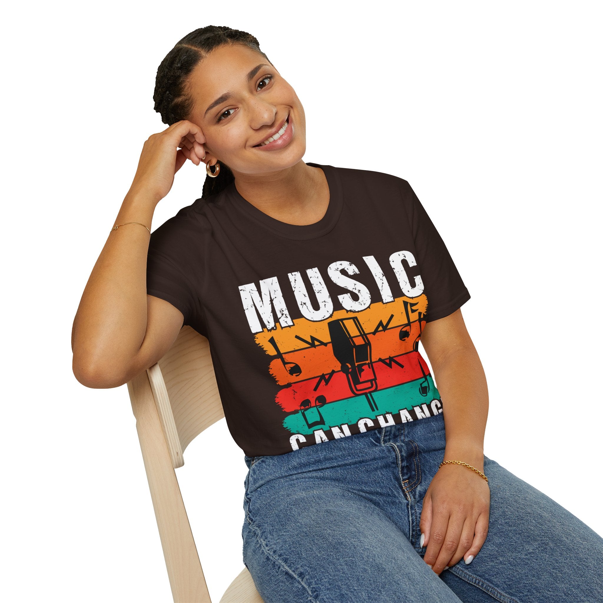 "Music Can Change The World" Unisex Soft style T-Shirt