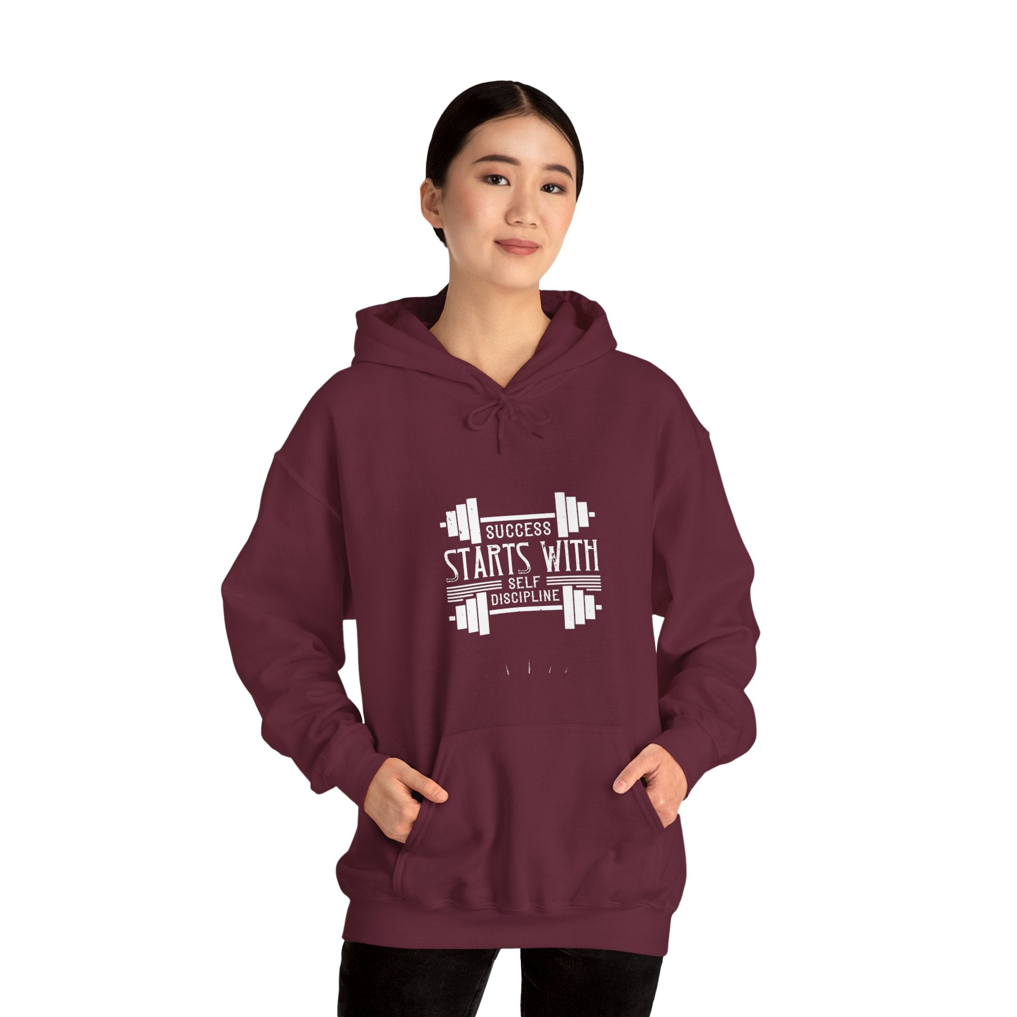 "Success Starts With Self Discipline" Unisex Heavy Blend™ Hooded Sweatshirt