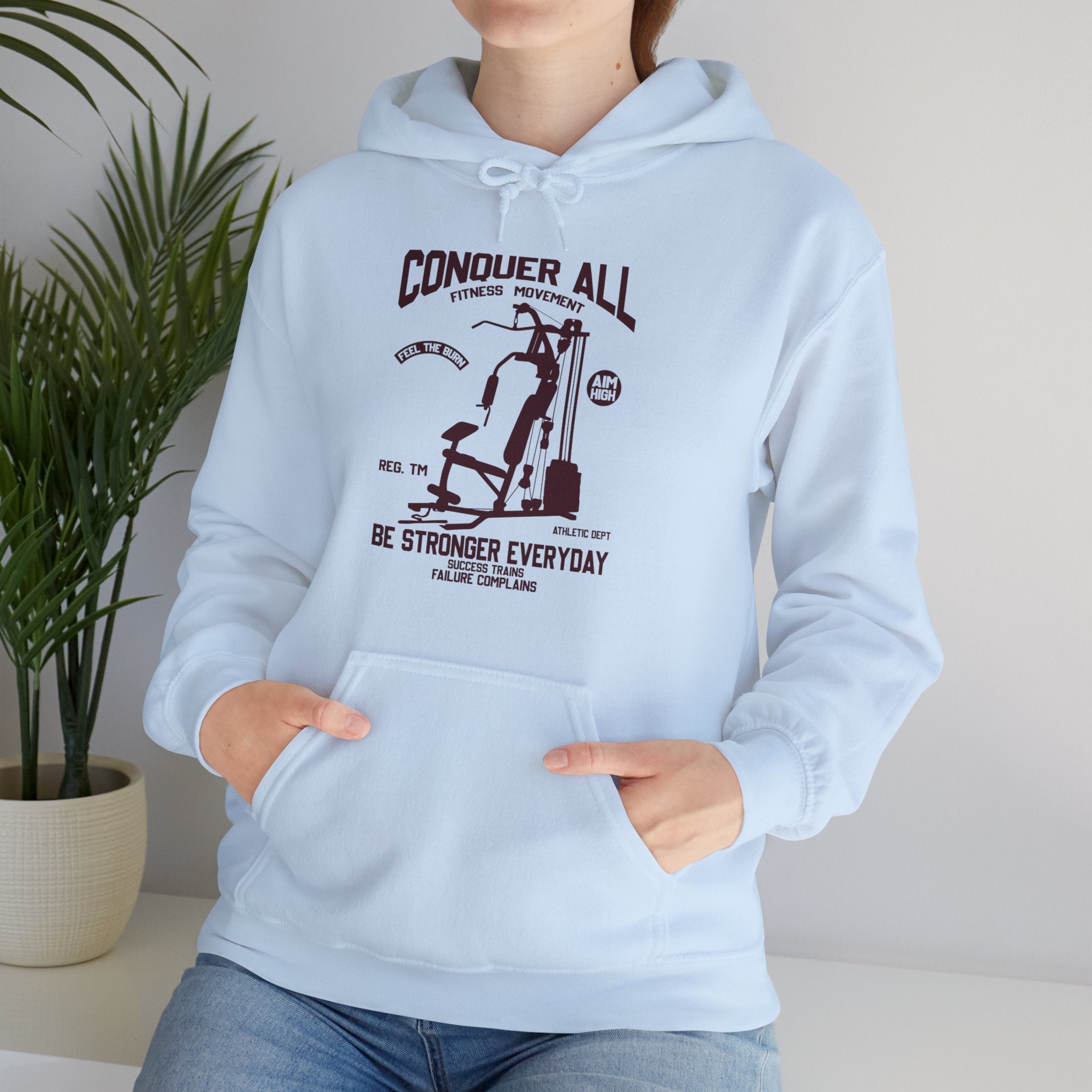 "Conquer All Be Stronger Everyday" Unisex Heavy Blend™ Hooded Sweatshirt