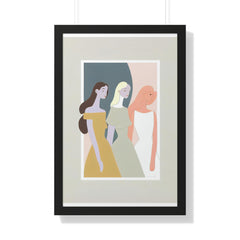 "ABSTRACT FEMINIST" Framed Vertical Poster