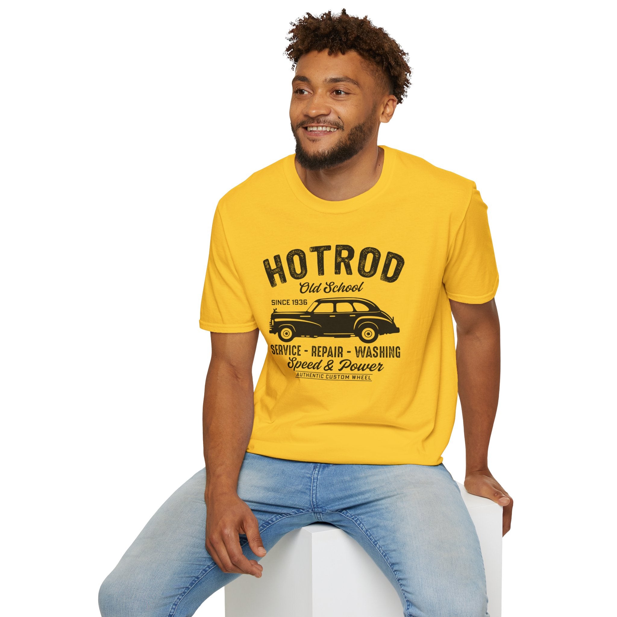 "HOTROD OLD SCHOOL" Unisex Soft style T-Shirt