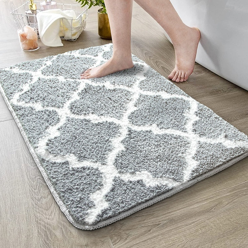 Tufted Carpet Home Bathroom Absorbent Non-slip Foot Mat