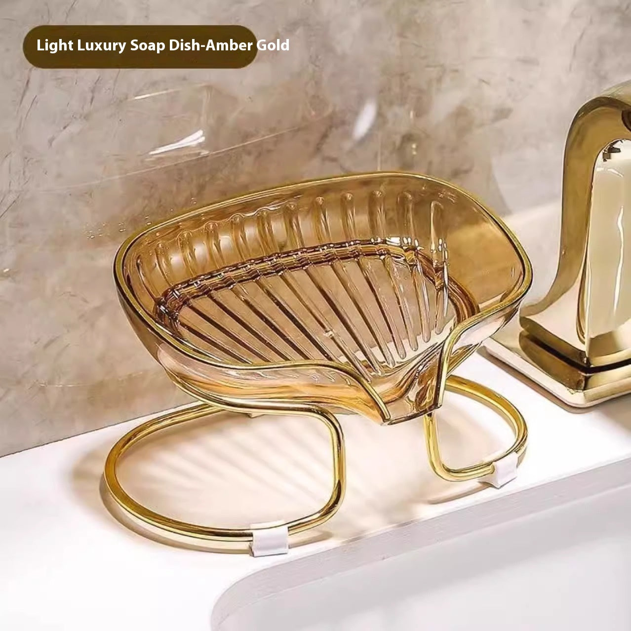 Household Light Luxury Punch-free Soap Draining Rack