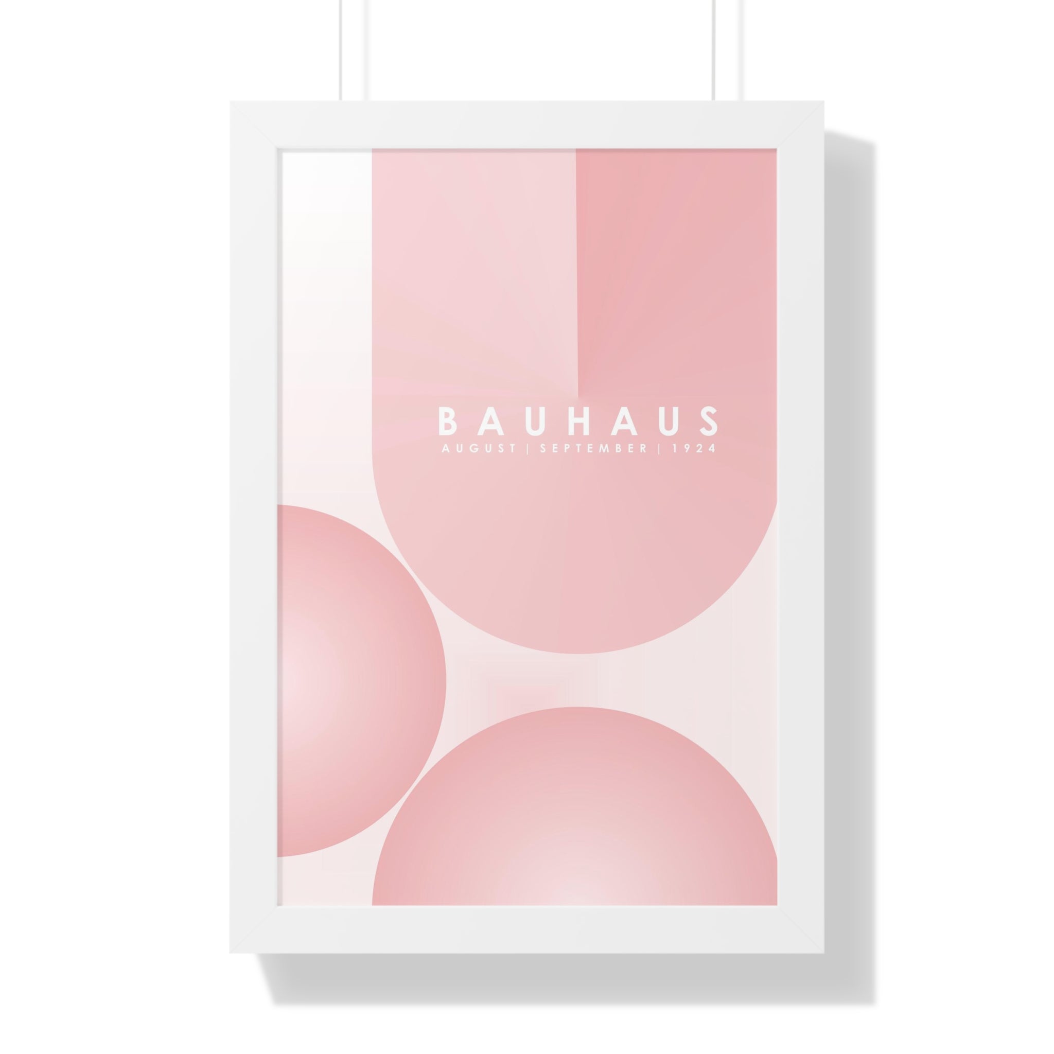 "BAUHAUS-STYLES-12" Framed Vertical Poster