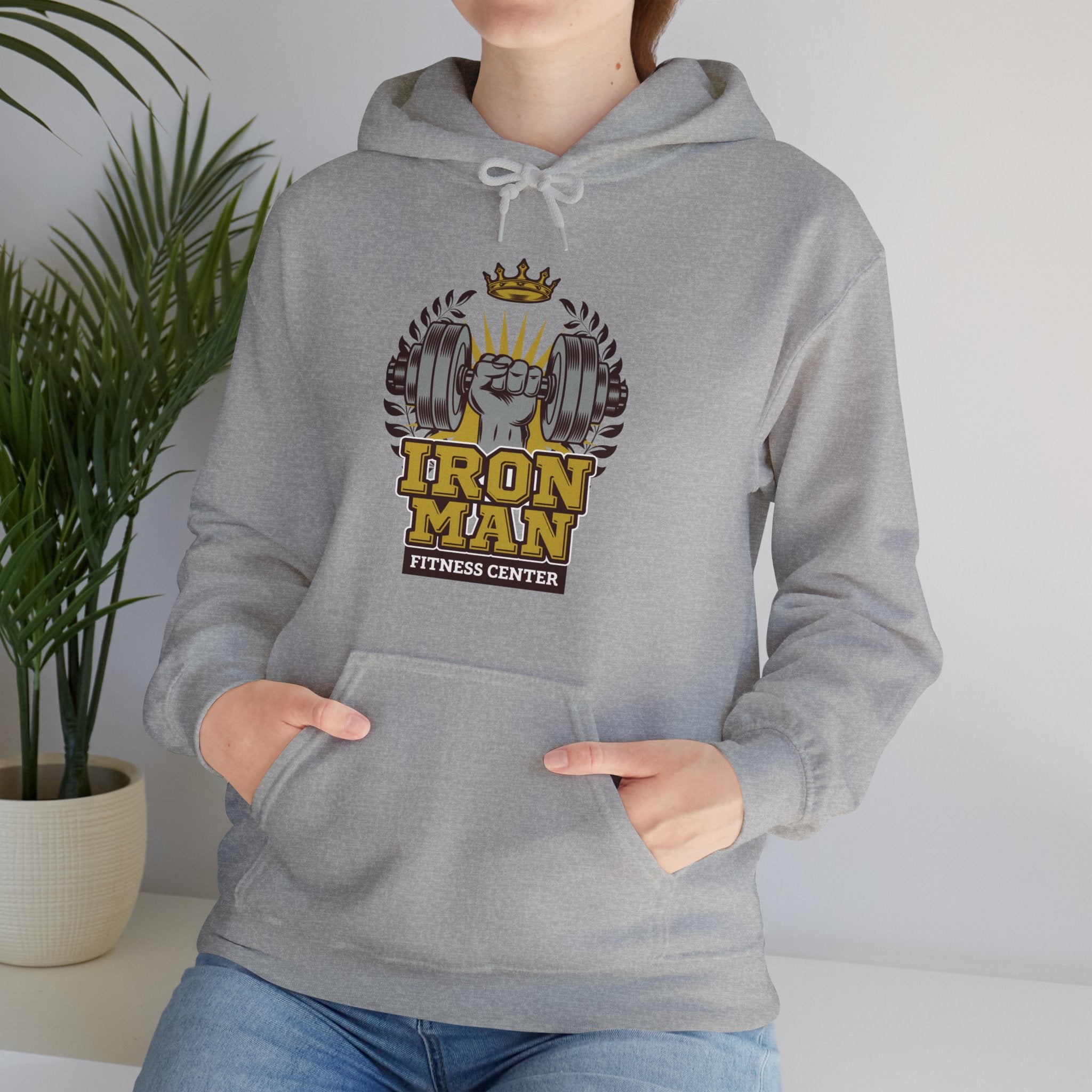 "IronMan Fitness Centre" Unisex Heavy Blend™ Hooded Sweatshirt