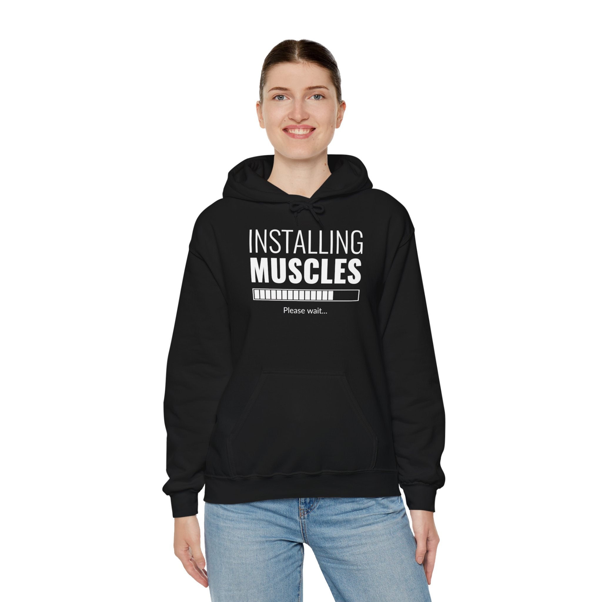 "Installing Muscles" Unisex Heavy Blend™ Hooded Sweatshirt