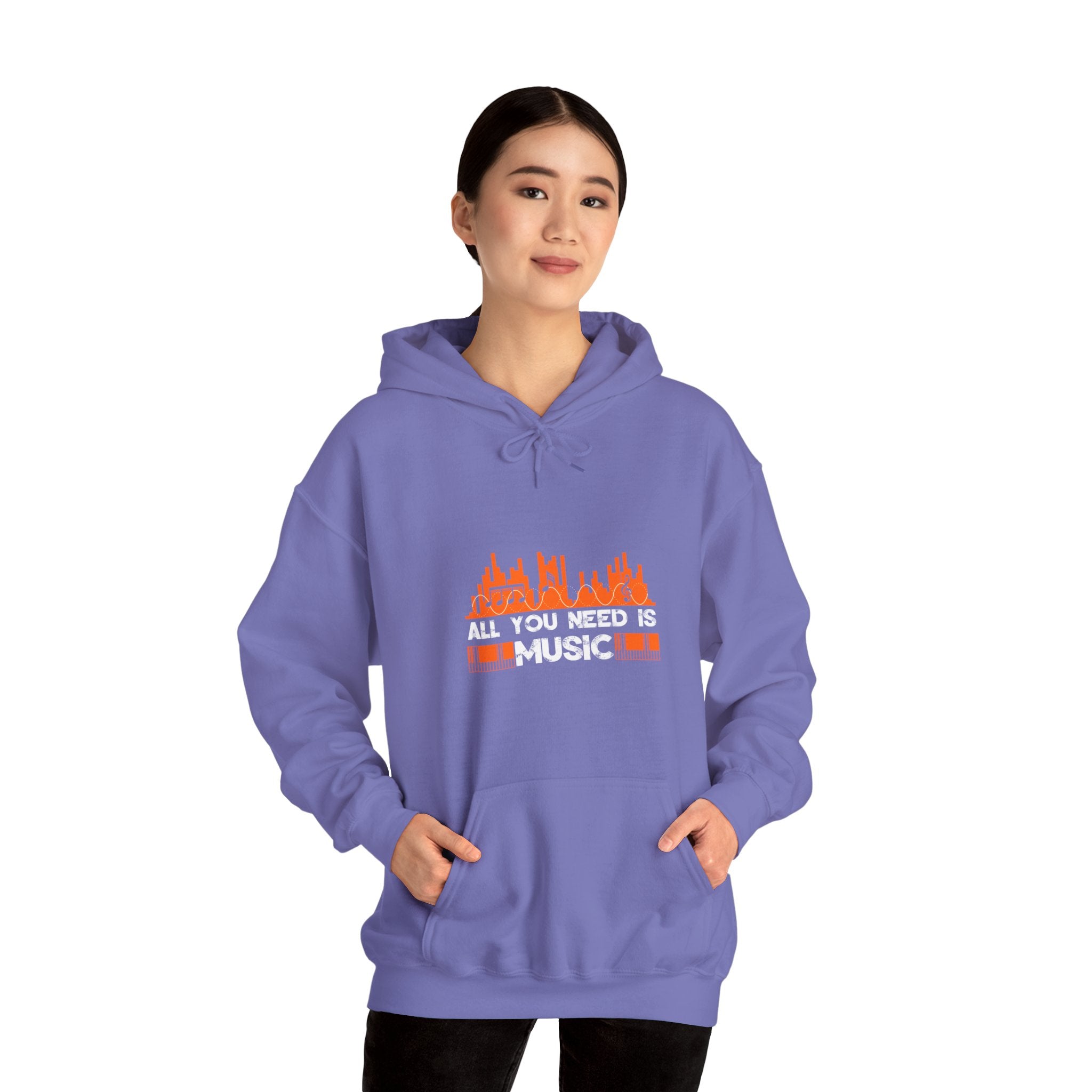 "All You Need Is Music" Unisex Heavy Blend™ Hooded Sweatshirt