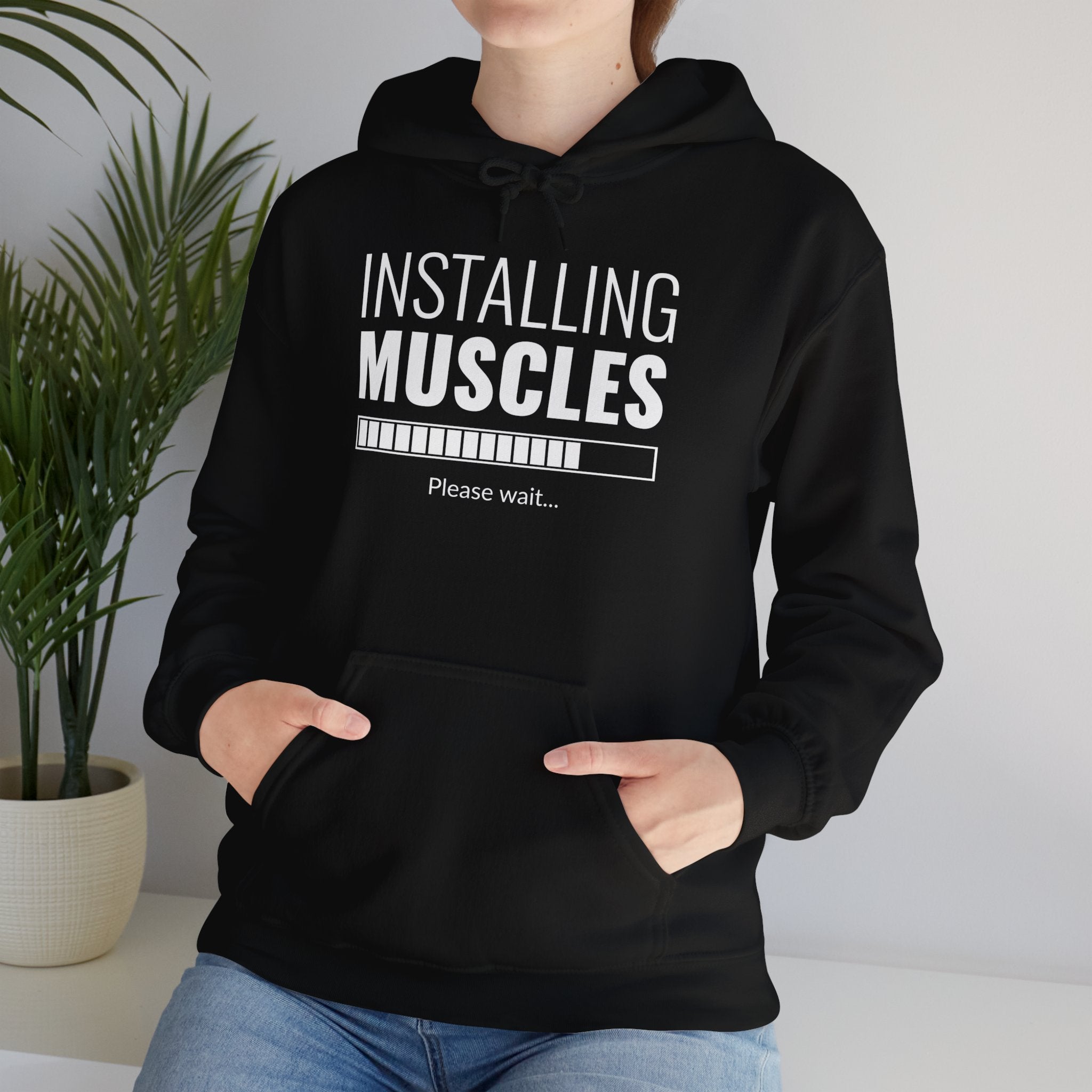 "Installing Muscles" Unisex Heavy Blend™ Hooded Sweatshirt