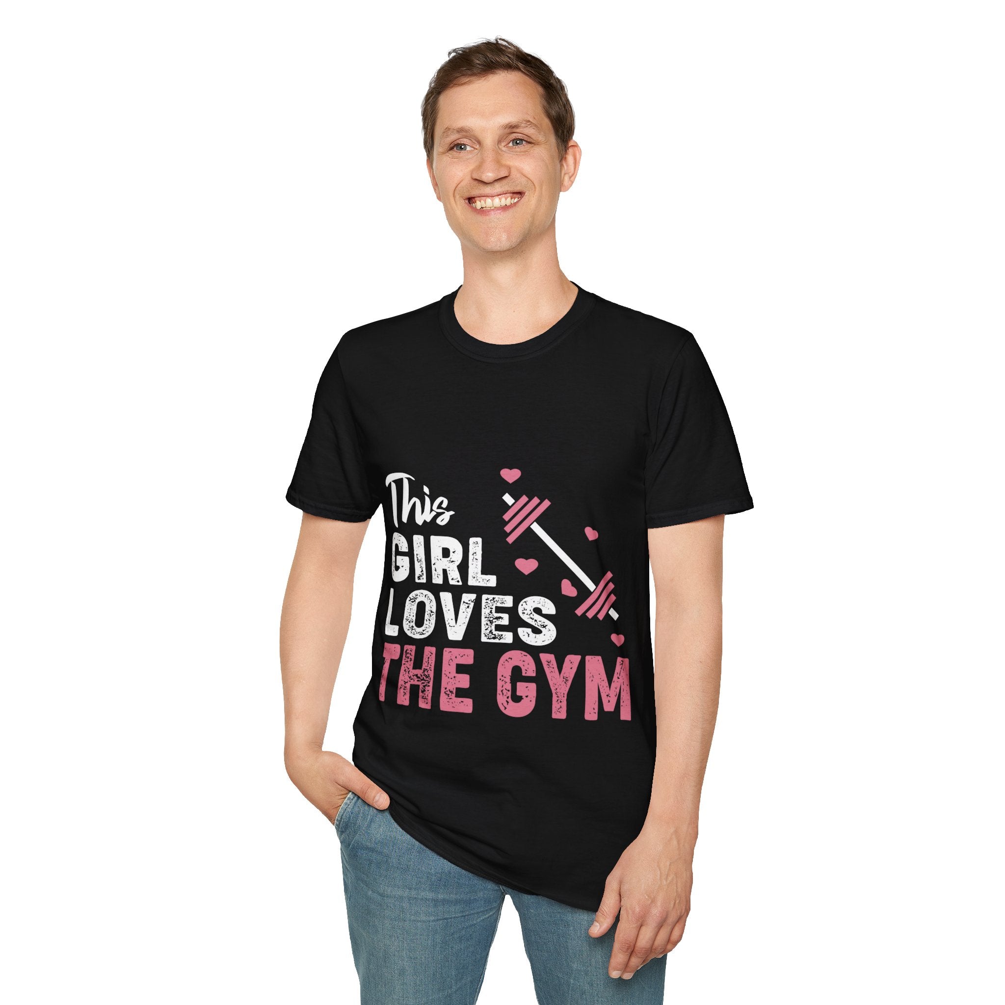 "The Girl Loves The Gym" Unisex Soft style T-Shirt