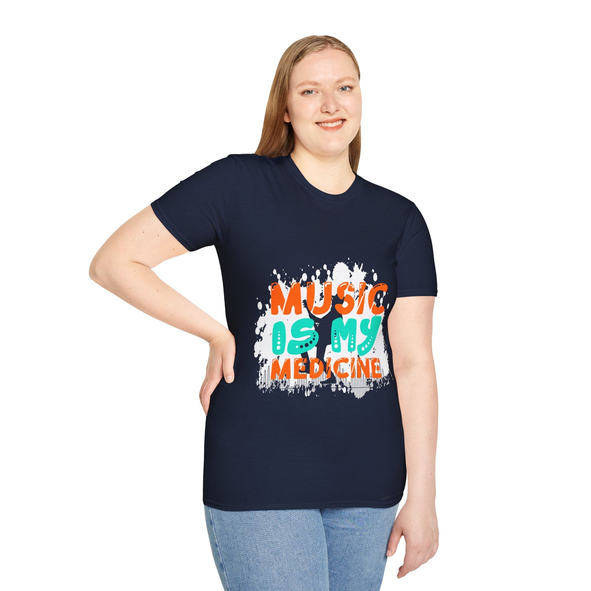 "Music In My Medicine" Unisex Soft style T-Shirt