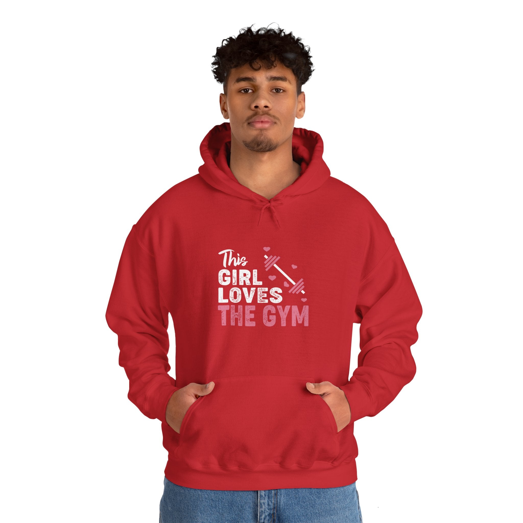 "The Girl Loves The Gym" Unisex Heavy Blend™ Hooded Sweatshirt