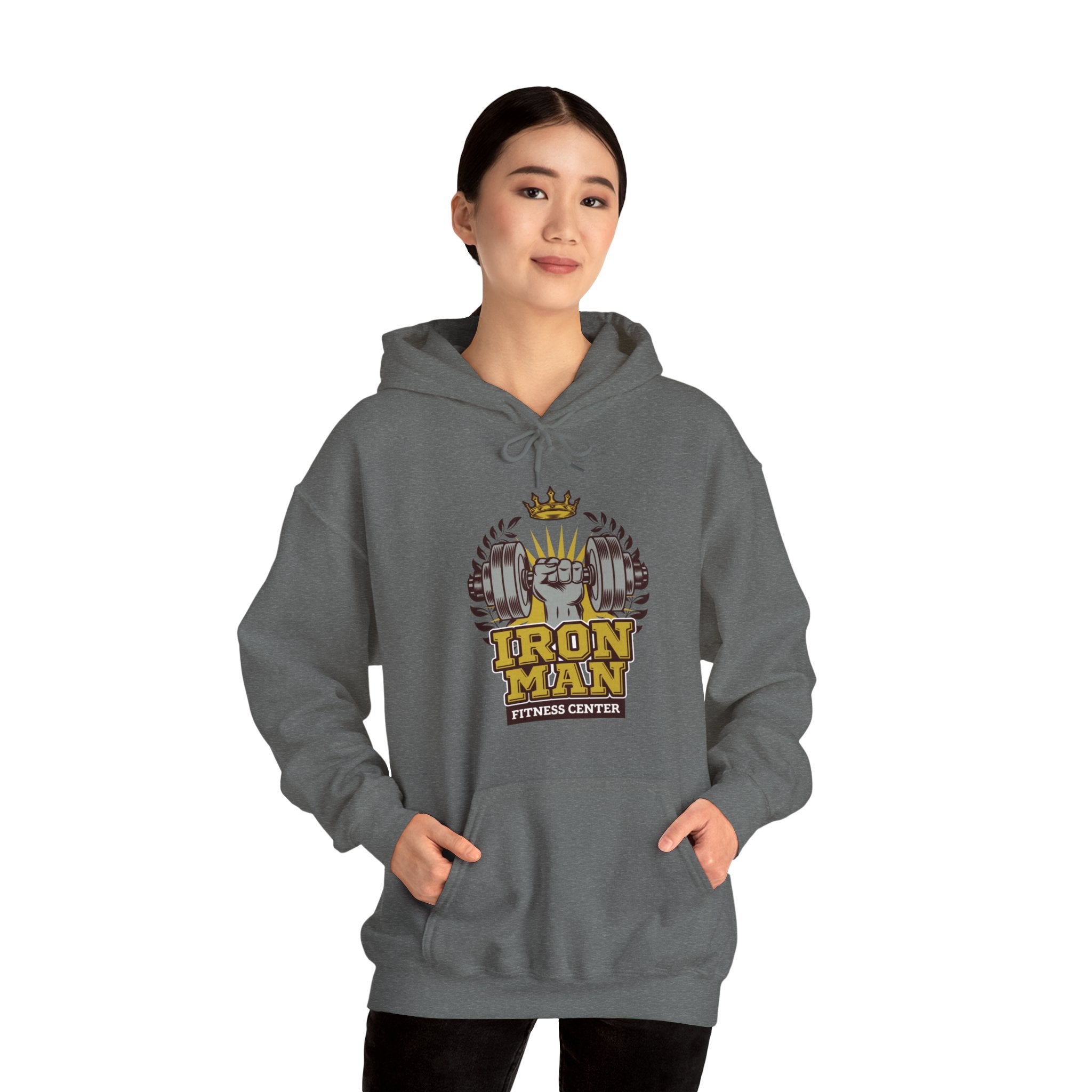 "IronMan Fitness Centre" Unisex Heavy Blend™ Hooded Sweatshirt