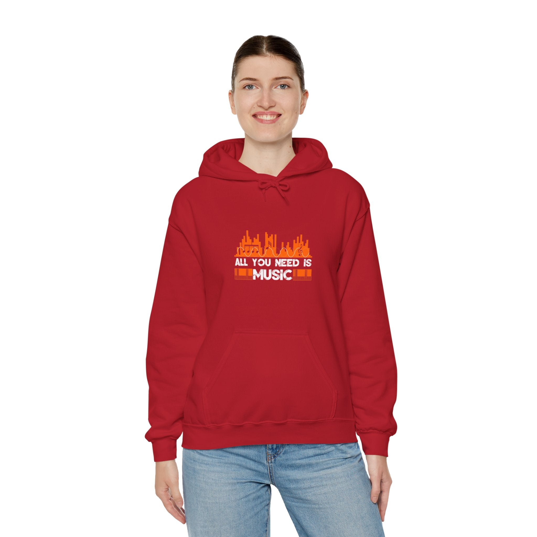 "All You Need Is Music" Unisex Heavy Blend™ Hooded Sweatshirt