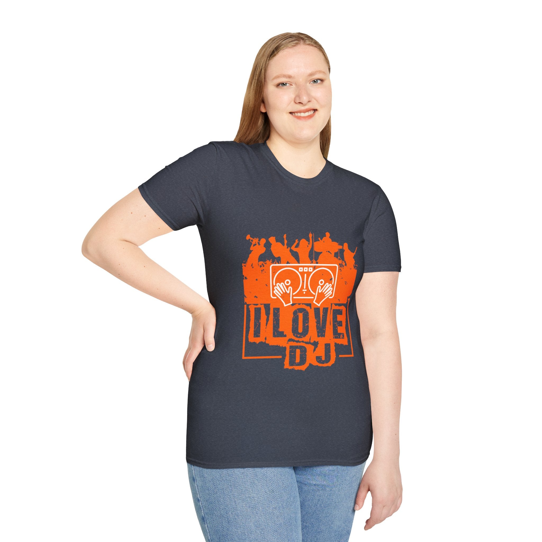 "I Love DJ" Unisex Soft style T-Shirt