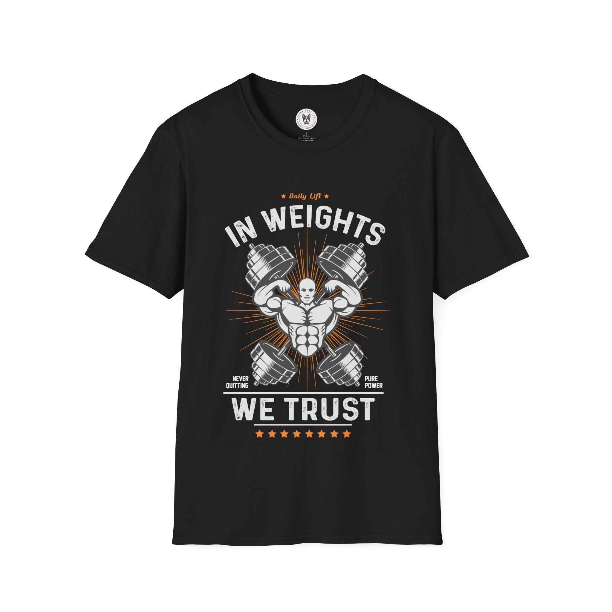 "In Weights We Trust" Unisex Soft Style T-Shirt