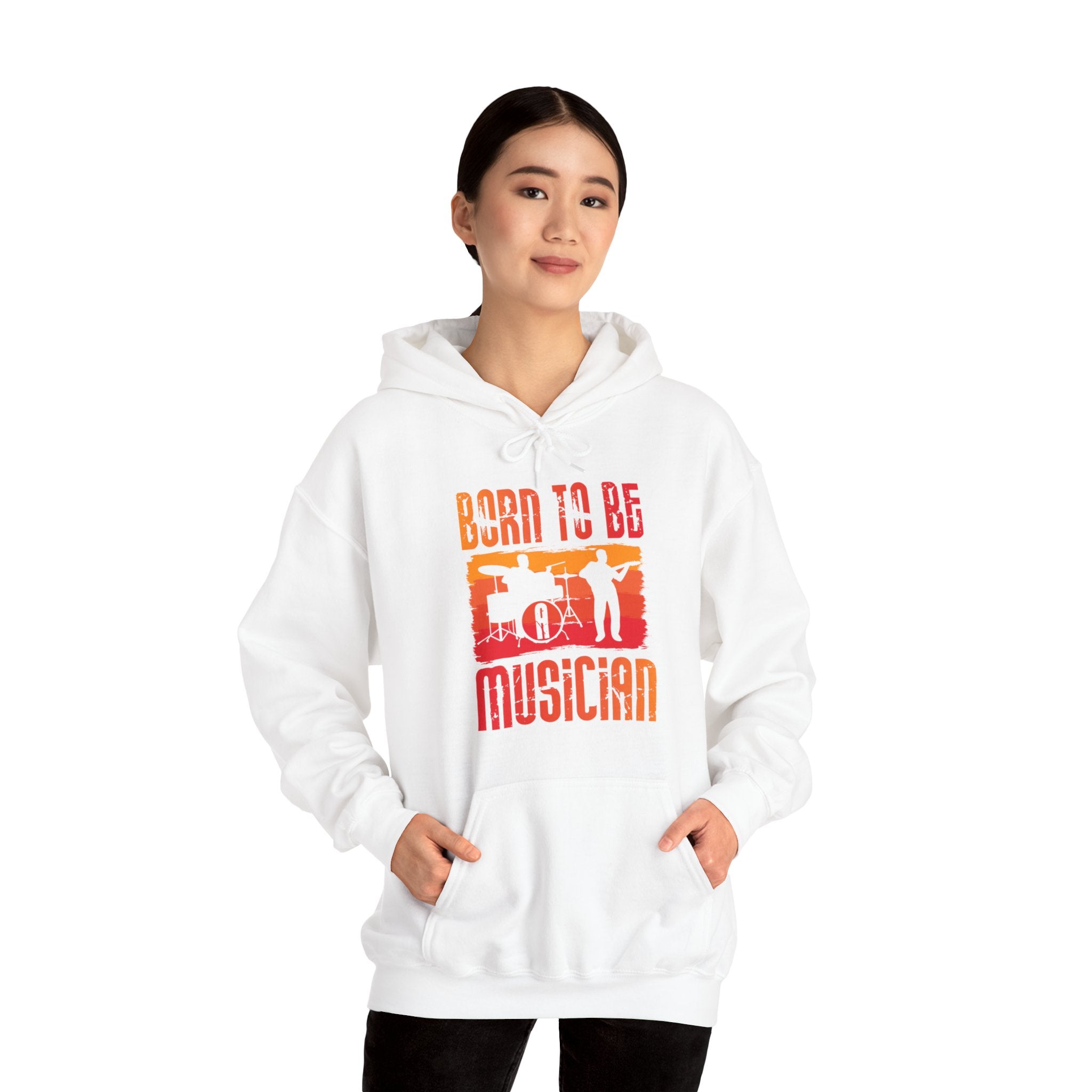 "Born To Be Musician"   Unisex Heavy Blend™ Hooded Sweatshirt