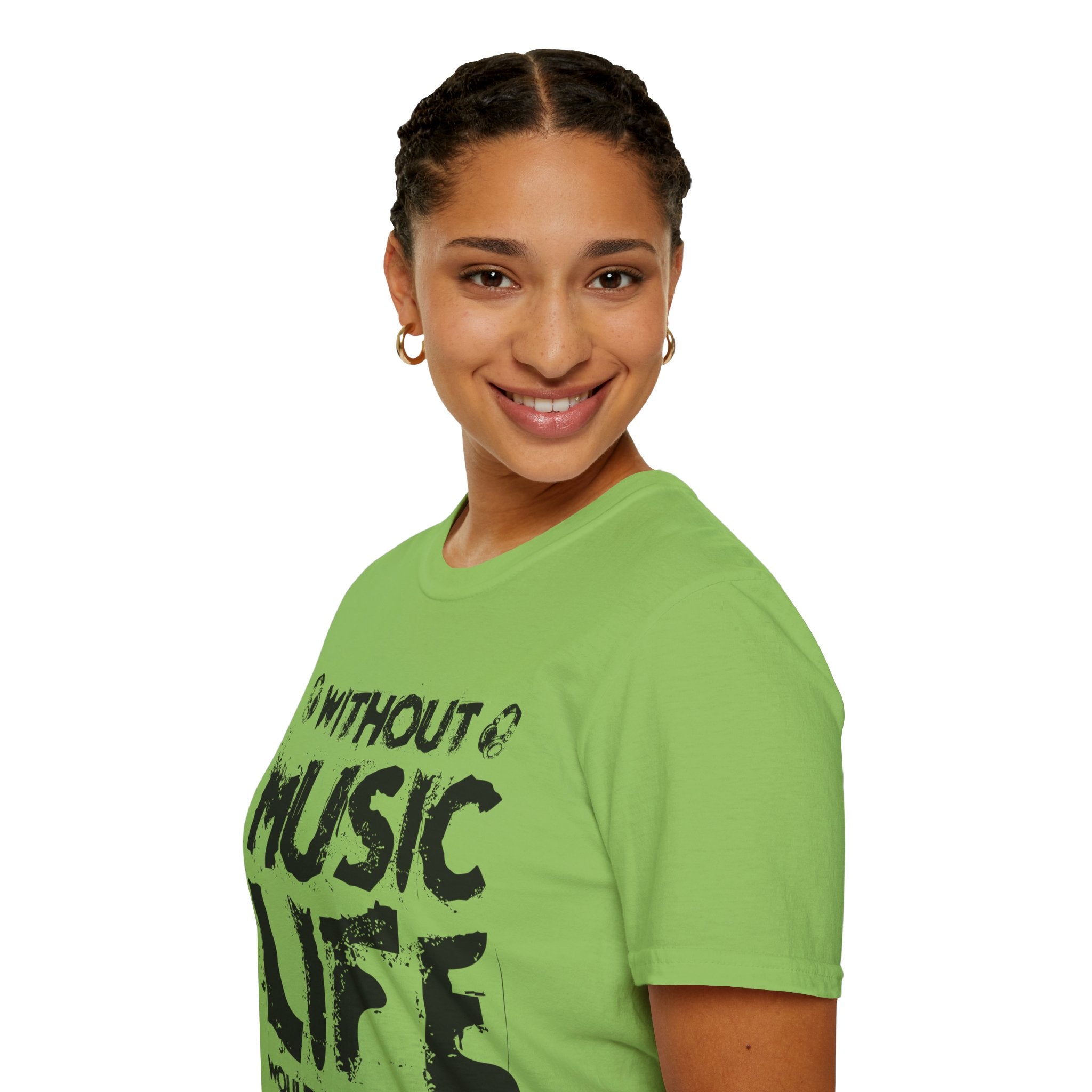 "Without Music Life Would be a Mistake" Unisex Soft style T-Shirt