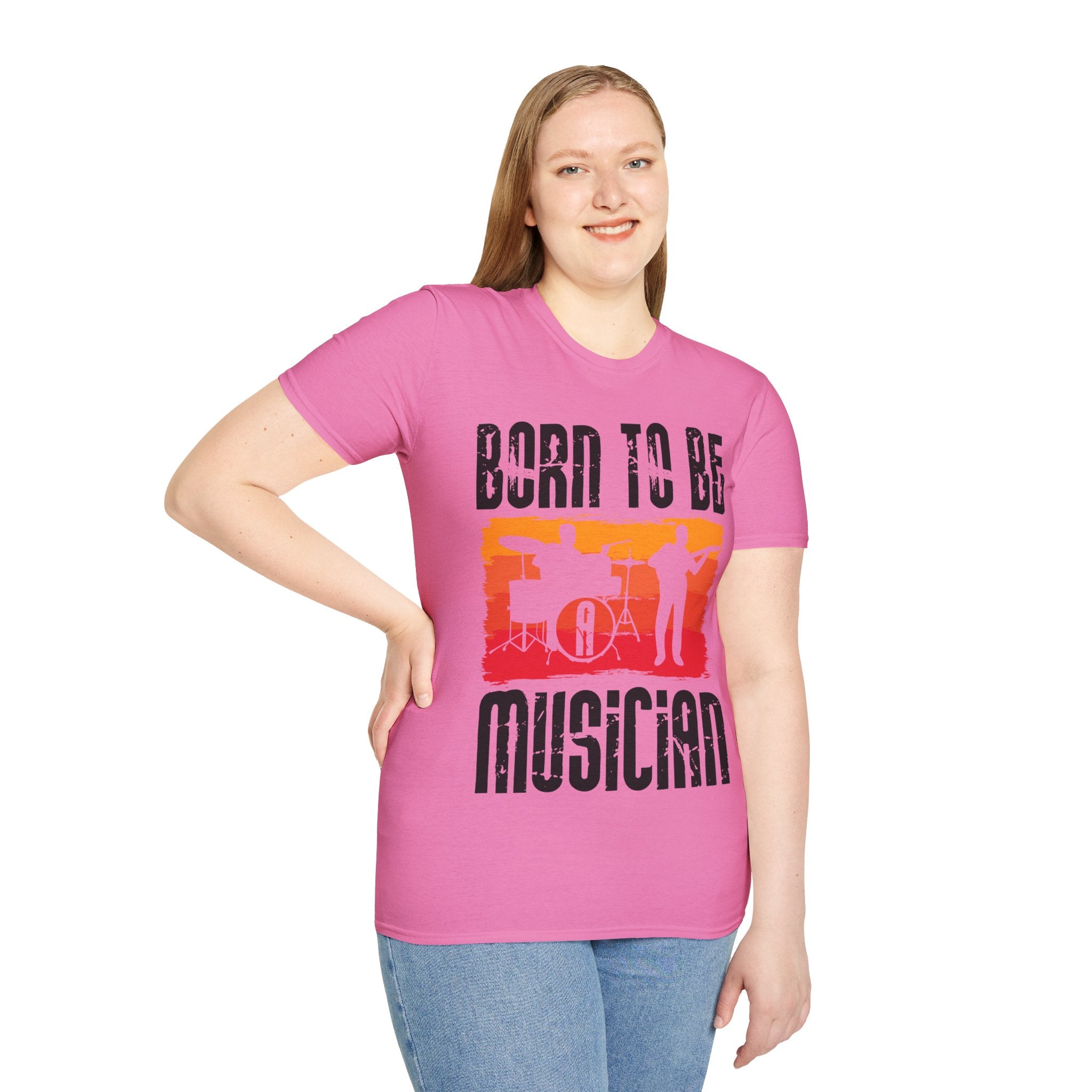 "Born To Be Musician"  Unisex Soft style T-Shirt