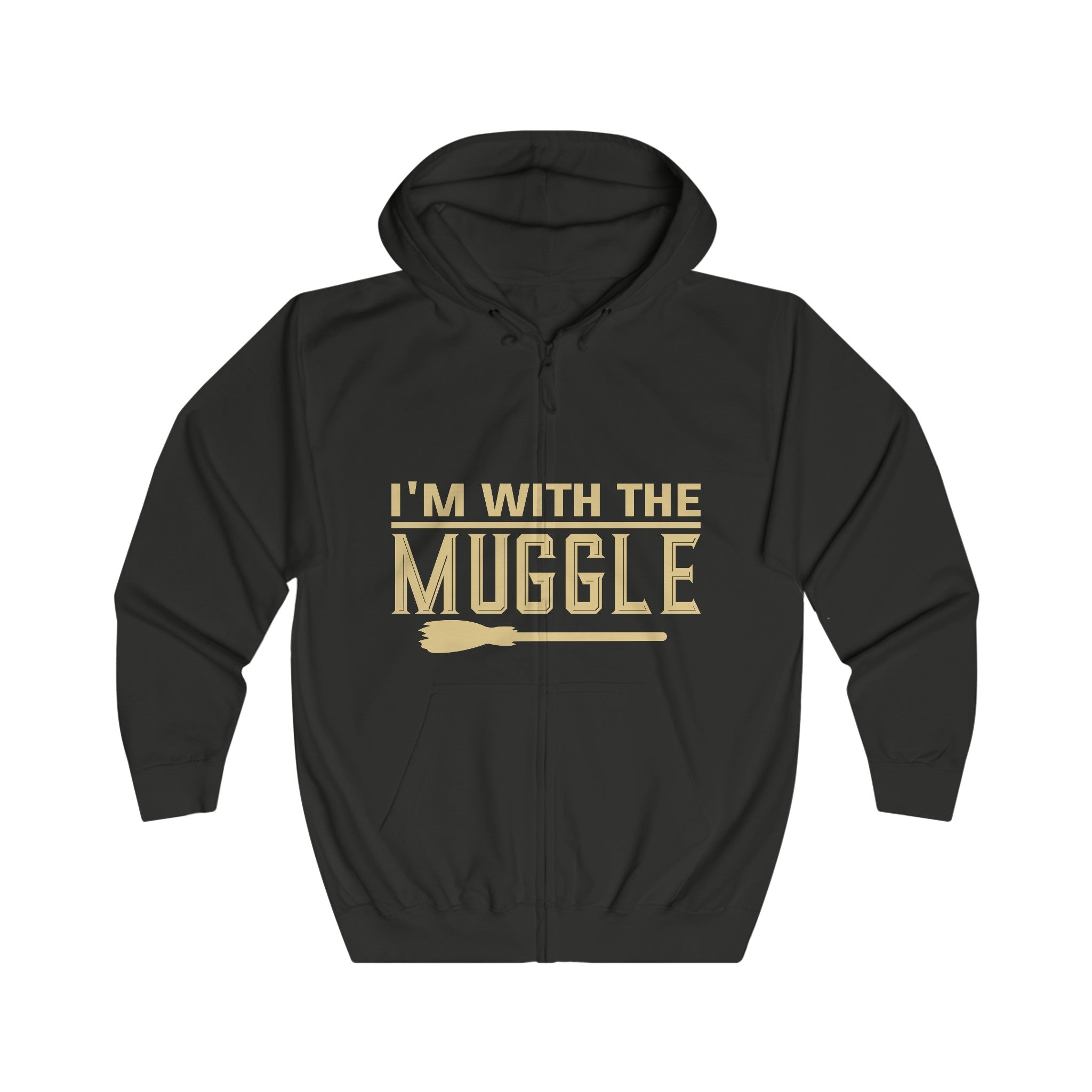 "I'm with Muggle" Unisex Full Zip Hoodie