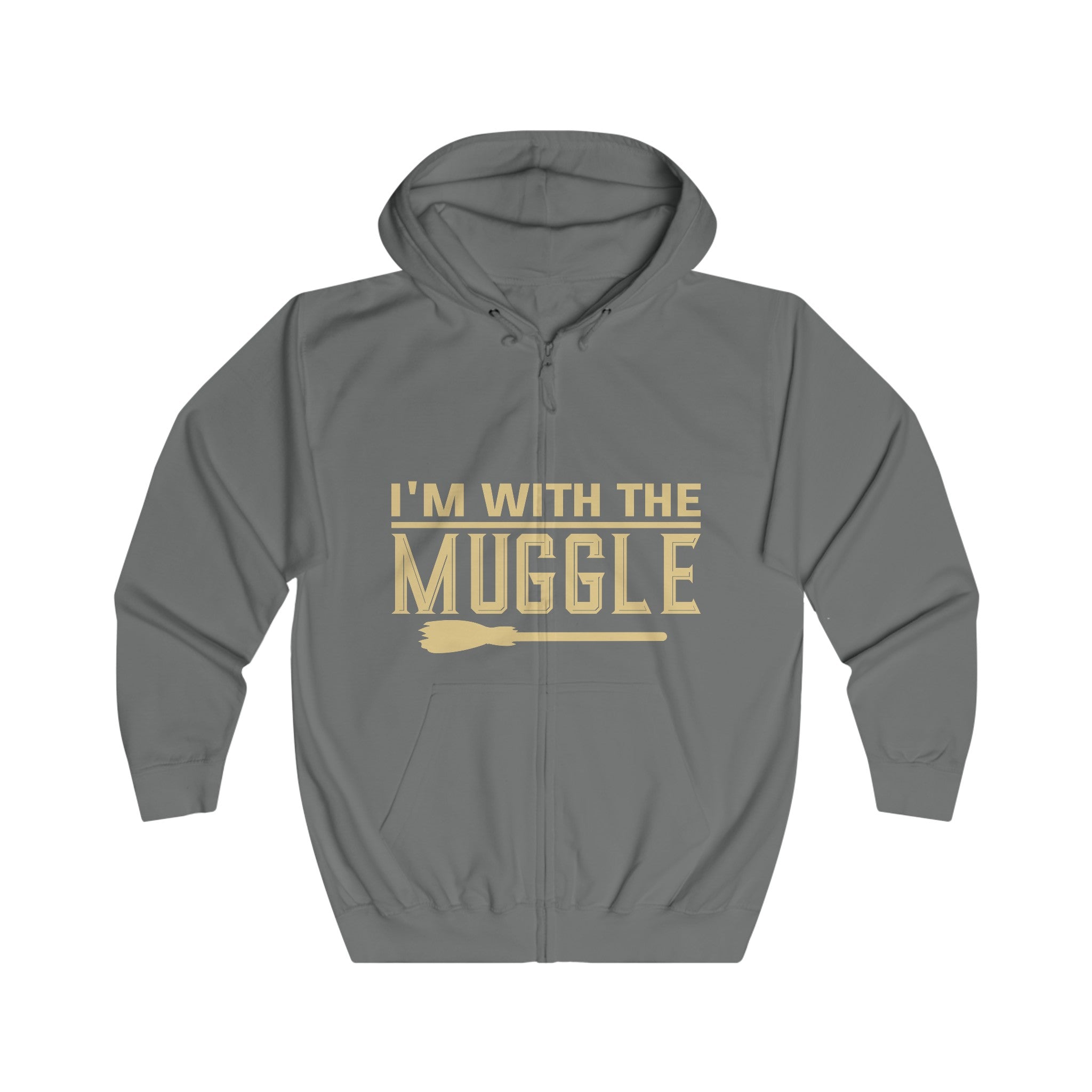 "I'm with Muggle" Unisex Full Zip Hoodie