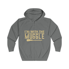 "I'm with Muggle" Unisex Full Zip Hoodie