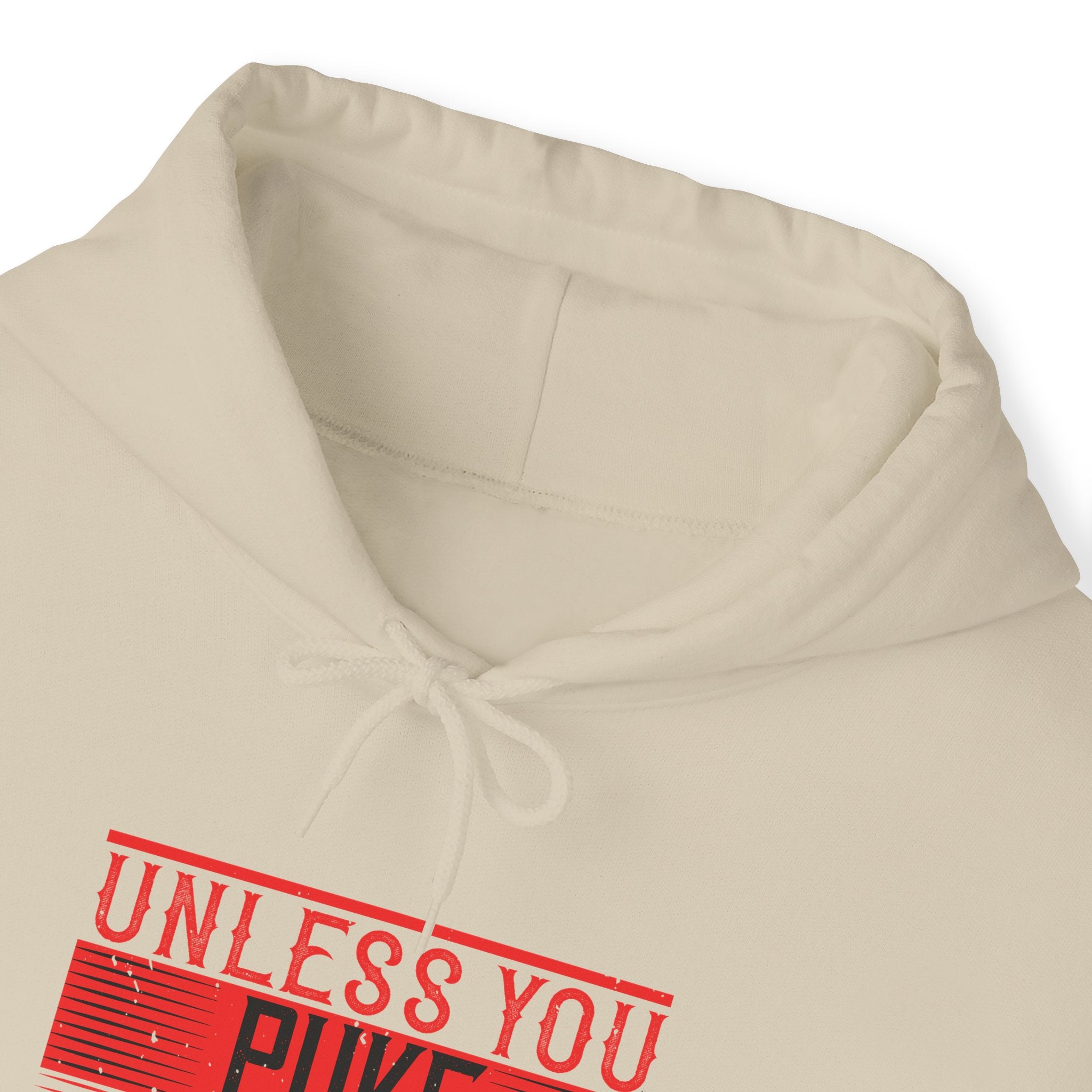 "Unless you puke, faint, or die, keep going" Unisex Heavy Blend™ Hooded Sweatshirt