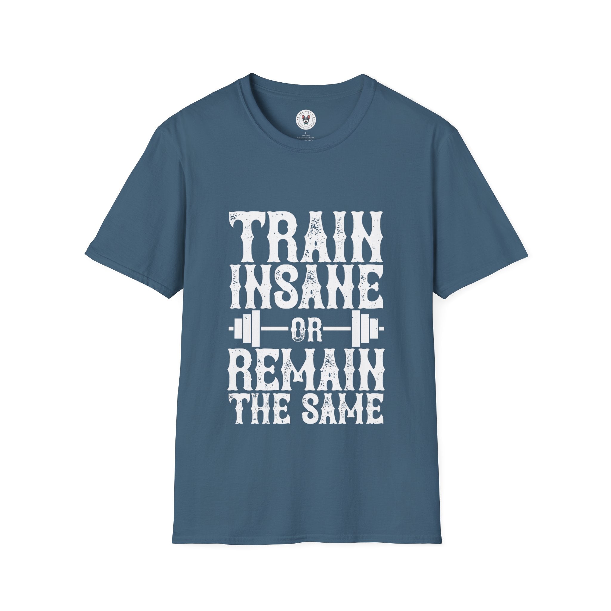 "Train insane or remain the same" Unisex Soft style T-Shirt