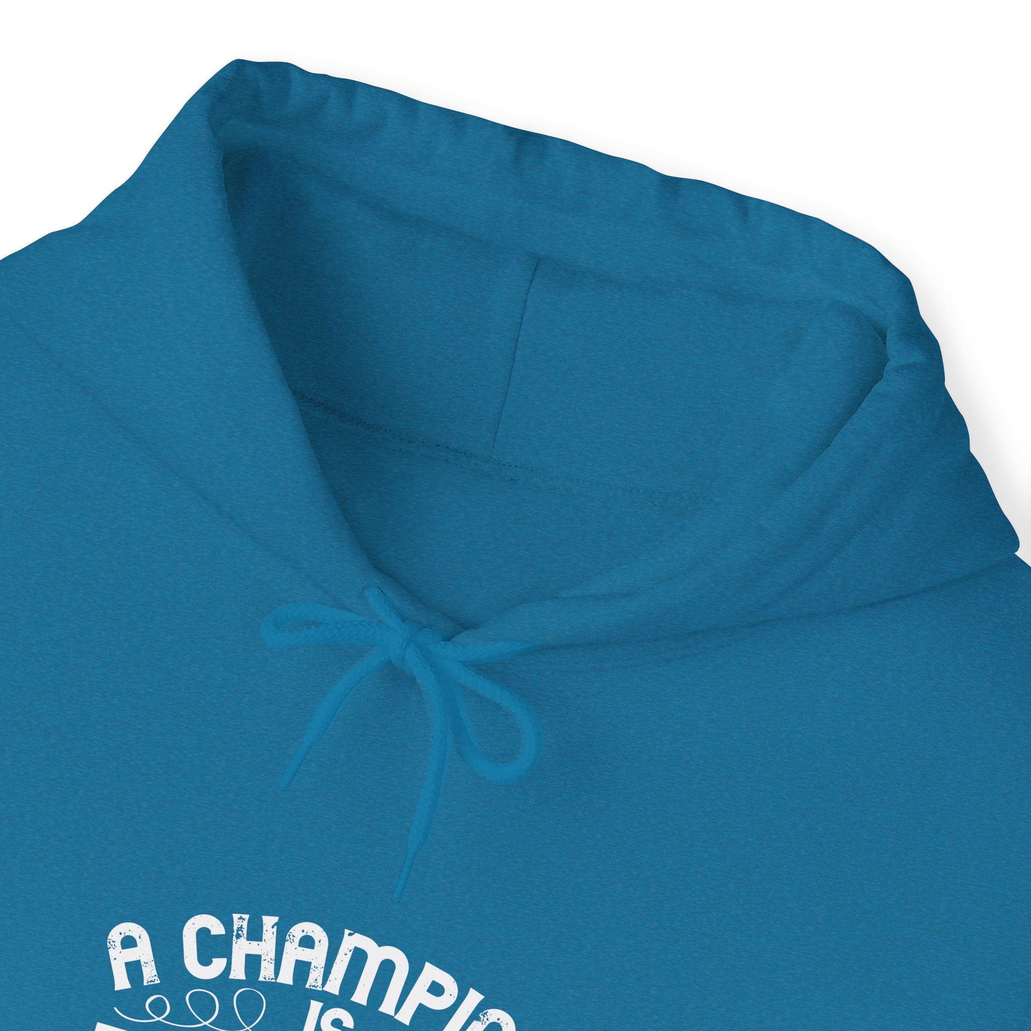 "A Champion Is Someone Who Gets Up When They Can't" Unisex Heavy Blend™ Hooded Sweatshirt