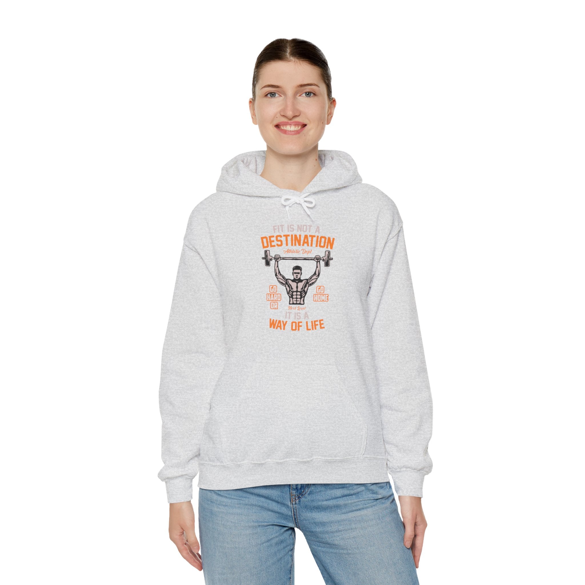 "Fit Is Not A Destination, Its A Way Of Life" Unisex Heavy Blend™ Hooded Sweatshirt