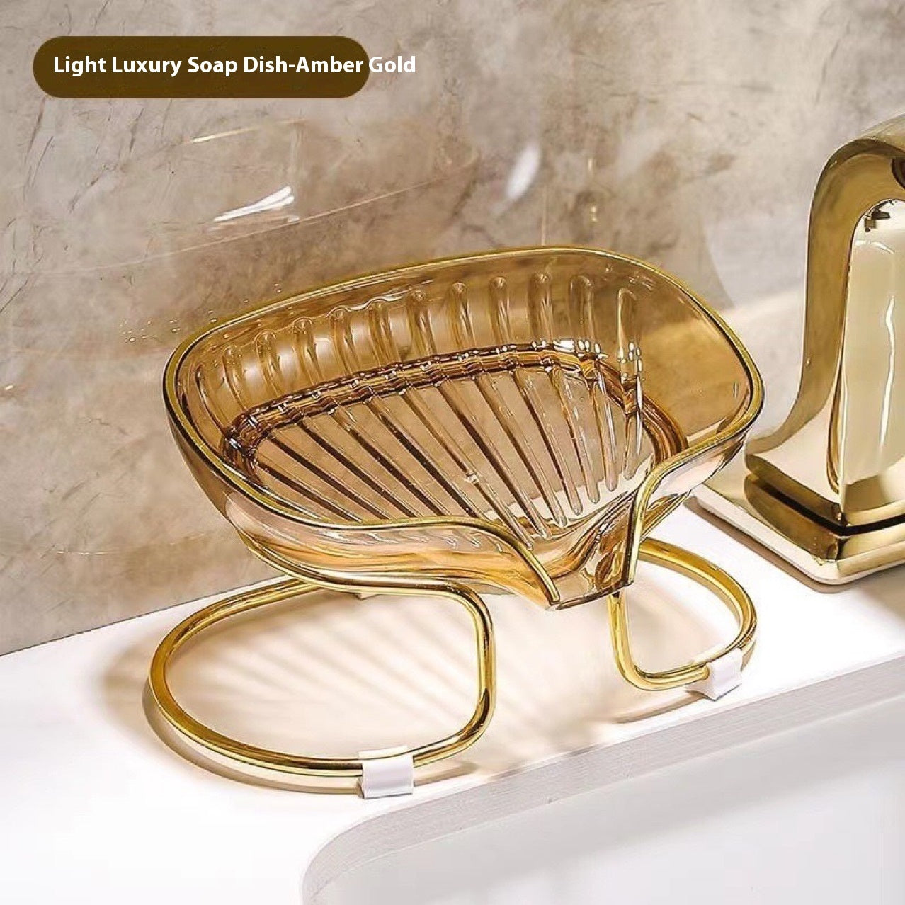 Household Light Luxury Punch-free Soap Draining Rack