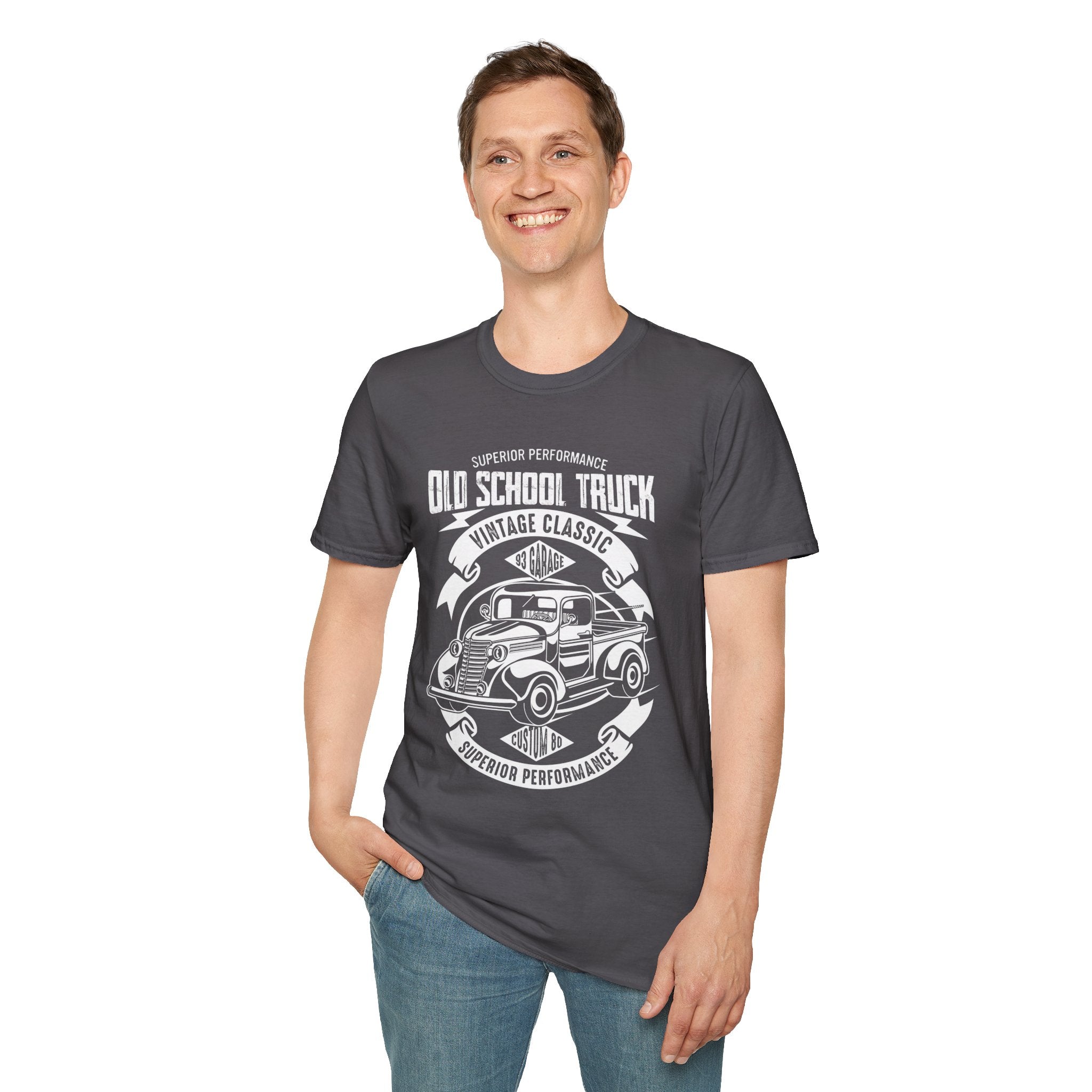 "OLD SCHOOL TRUCK" Unisex Soft style T-Shirt