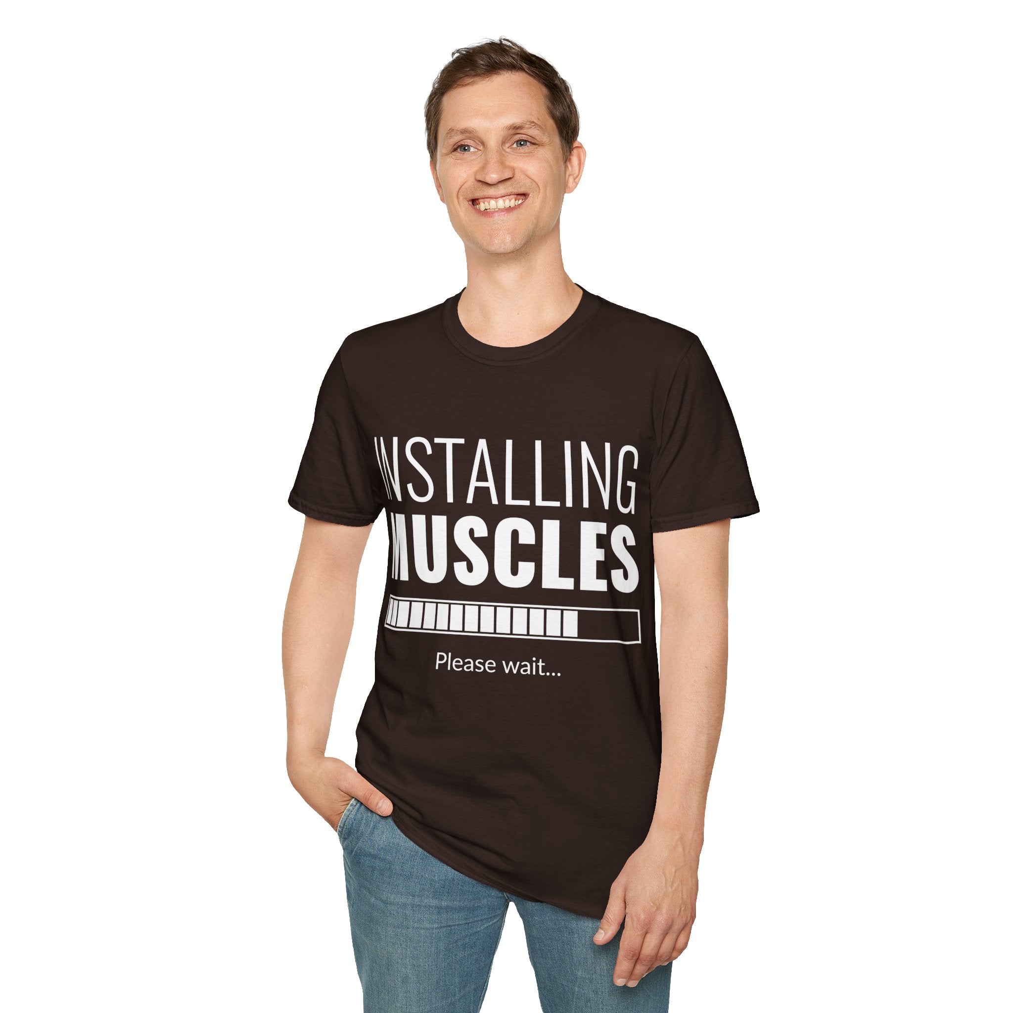 "Installing Muscles" Unisex Soft style T-Shirt