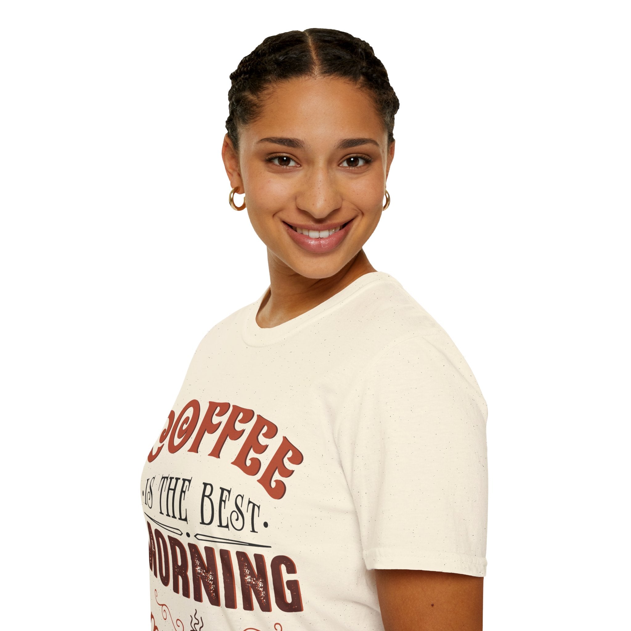 "COFFEE IS THE BEST MORNING MOTIVATION" Unisex Soft style T-Shirt