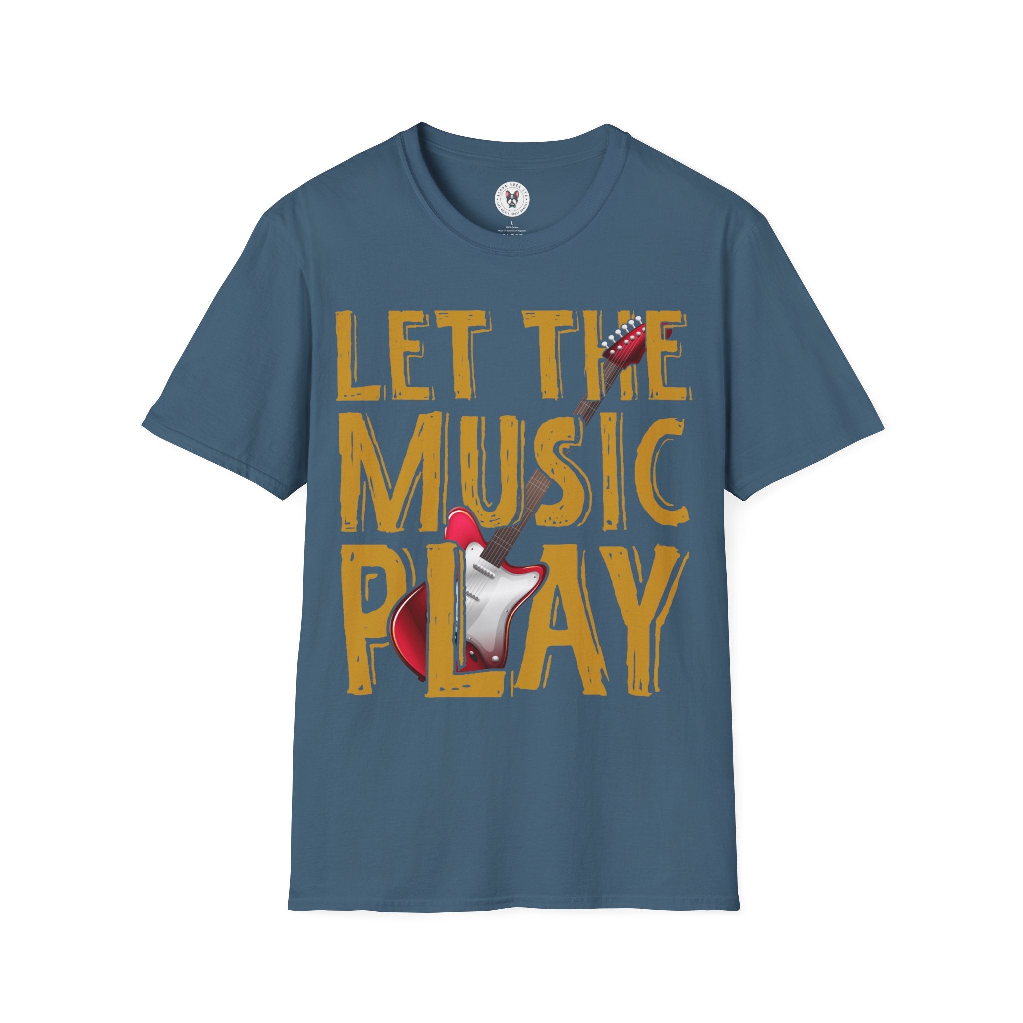 "Let The Music Play" Unisex Soft style T-Shirt