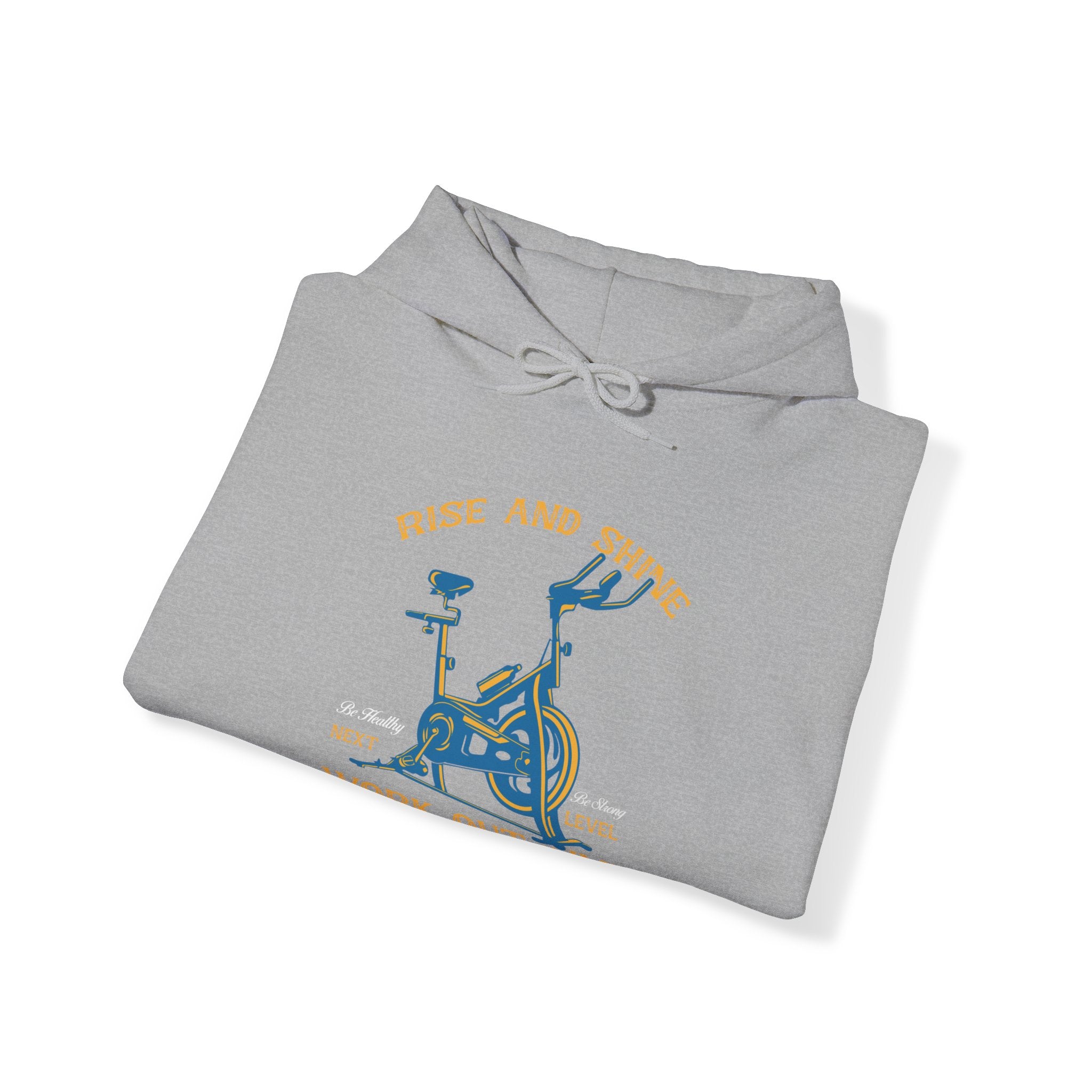 "Rise And Shine Workout Time" Unisex Heavy Blend™ Hooded Sweatshirt