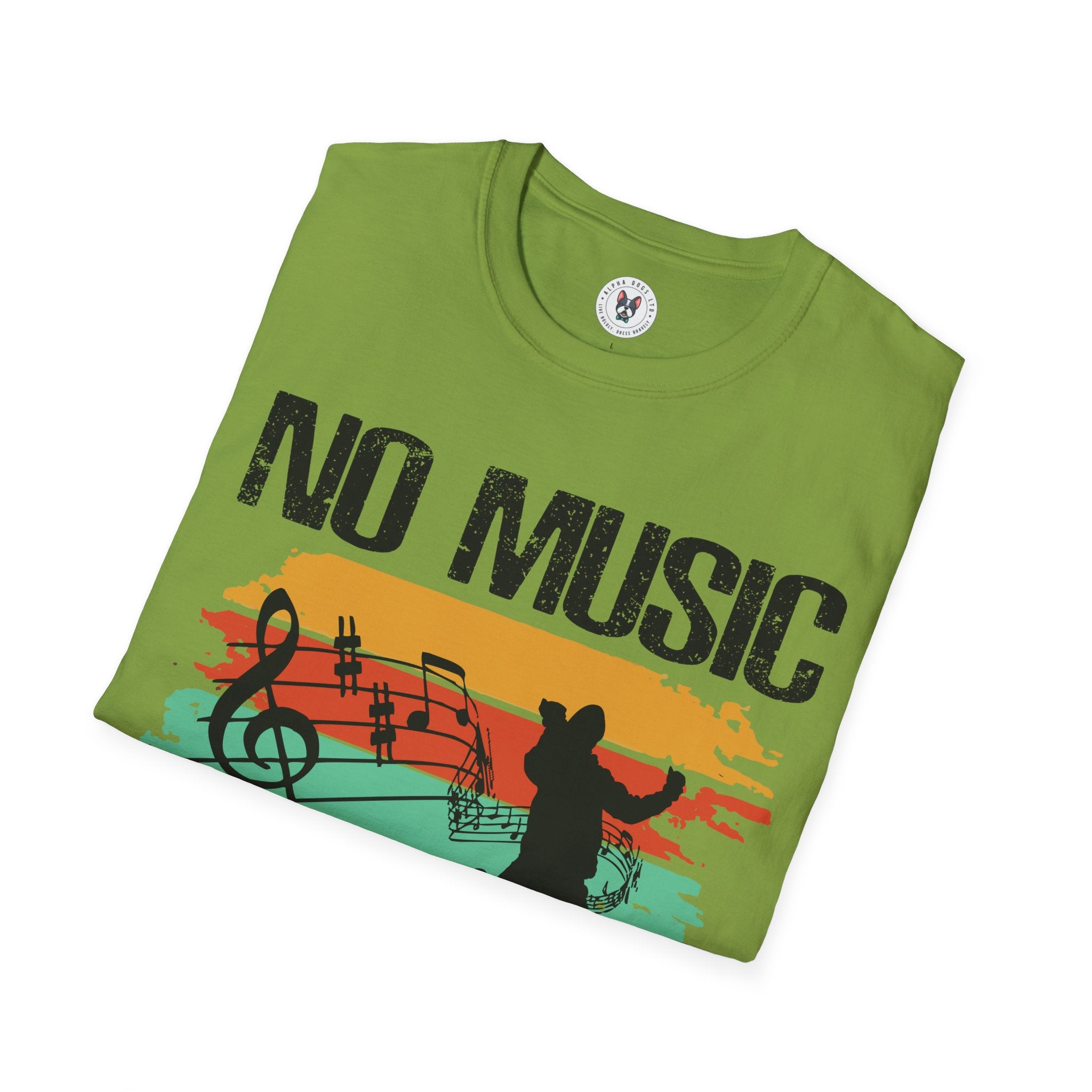 "No Music No Life"  Unisex Soft style T-Shirt