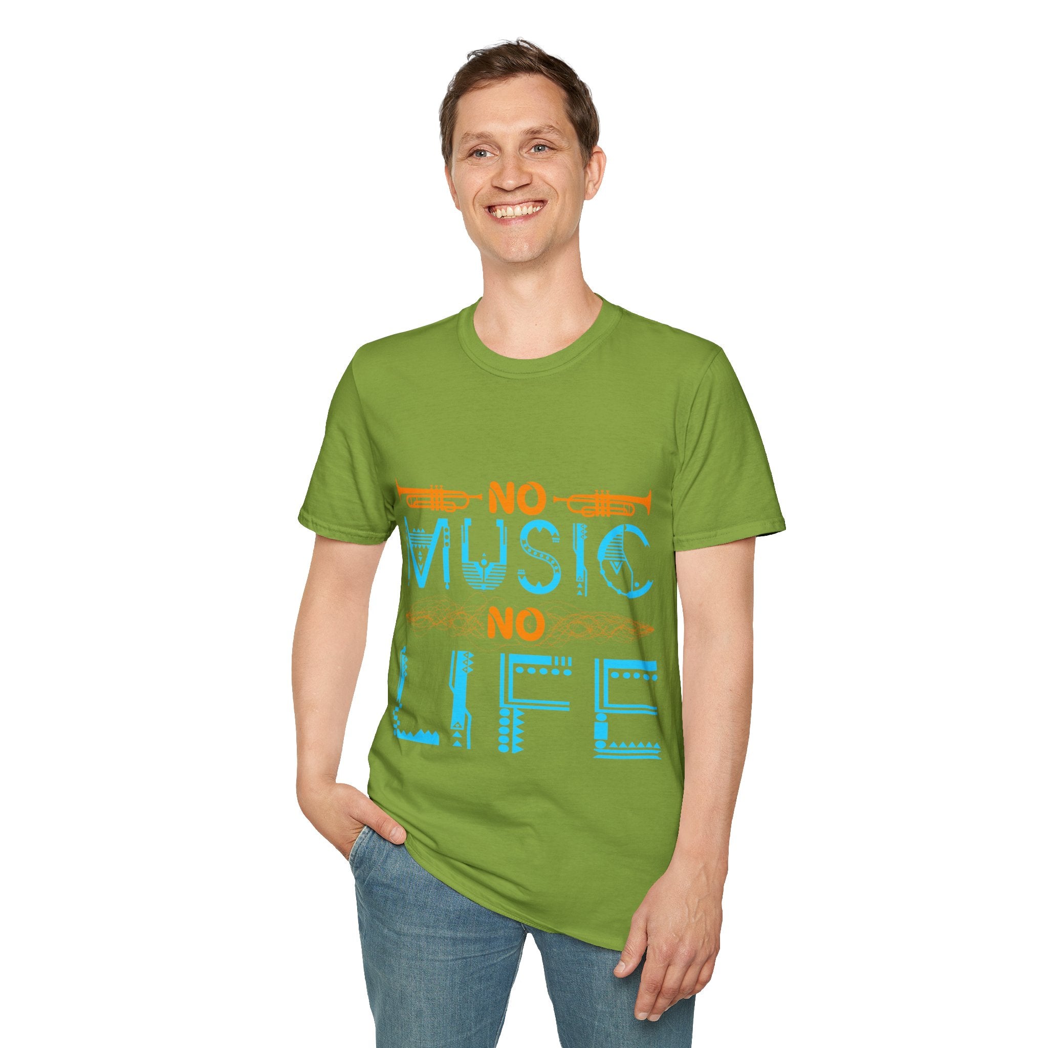 "No Music No Life" Unisex Soft style T-Shirt