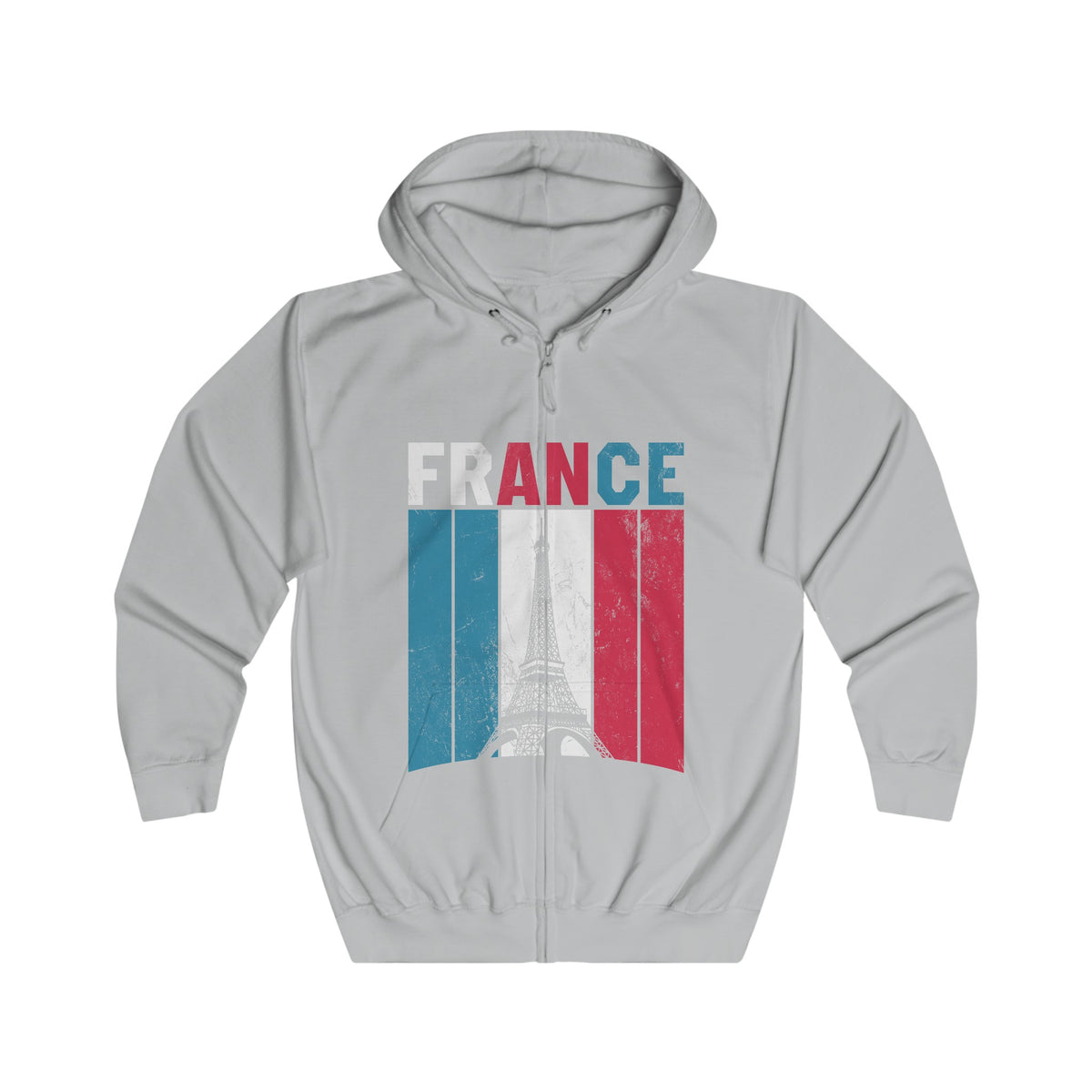 France Unisex Full Zip Hoodie