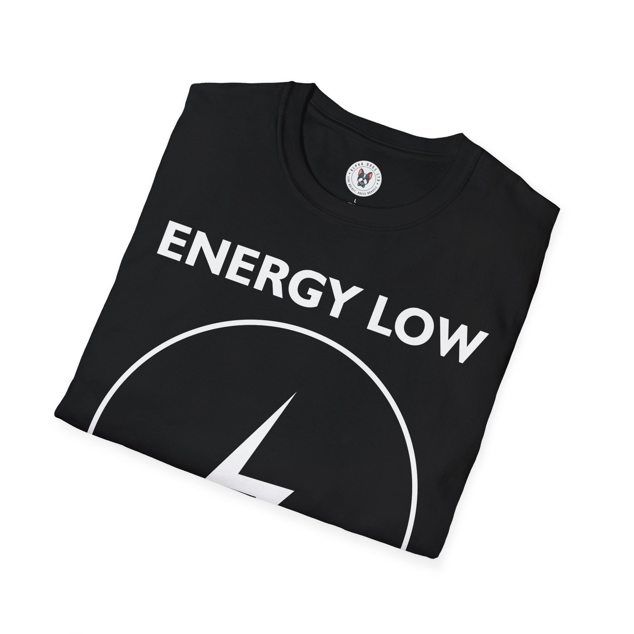 "ENERGY LOW NEED COFFEE" Unisex Soft style T-Shirt