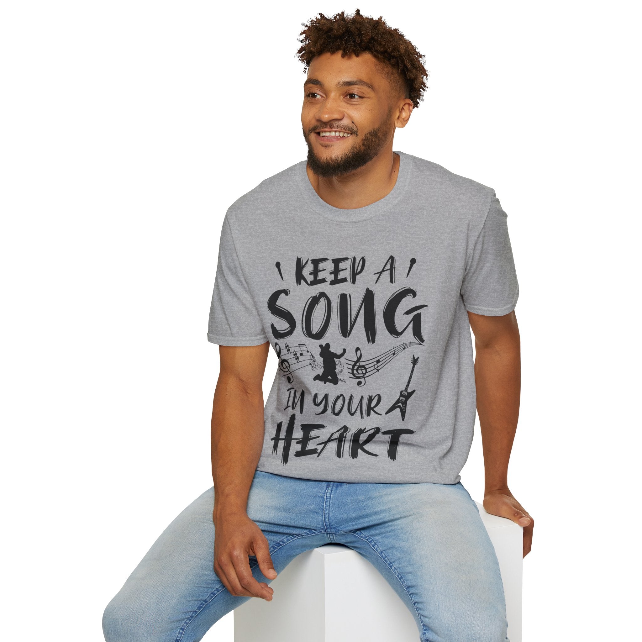 "Keep A Song In Your Heart" Unisex Soft style T-Shirt