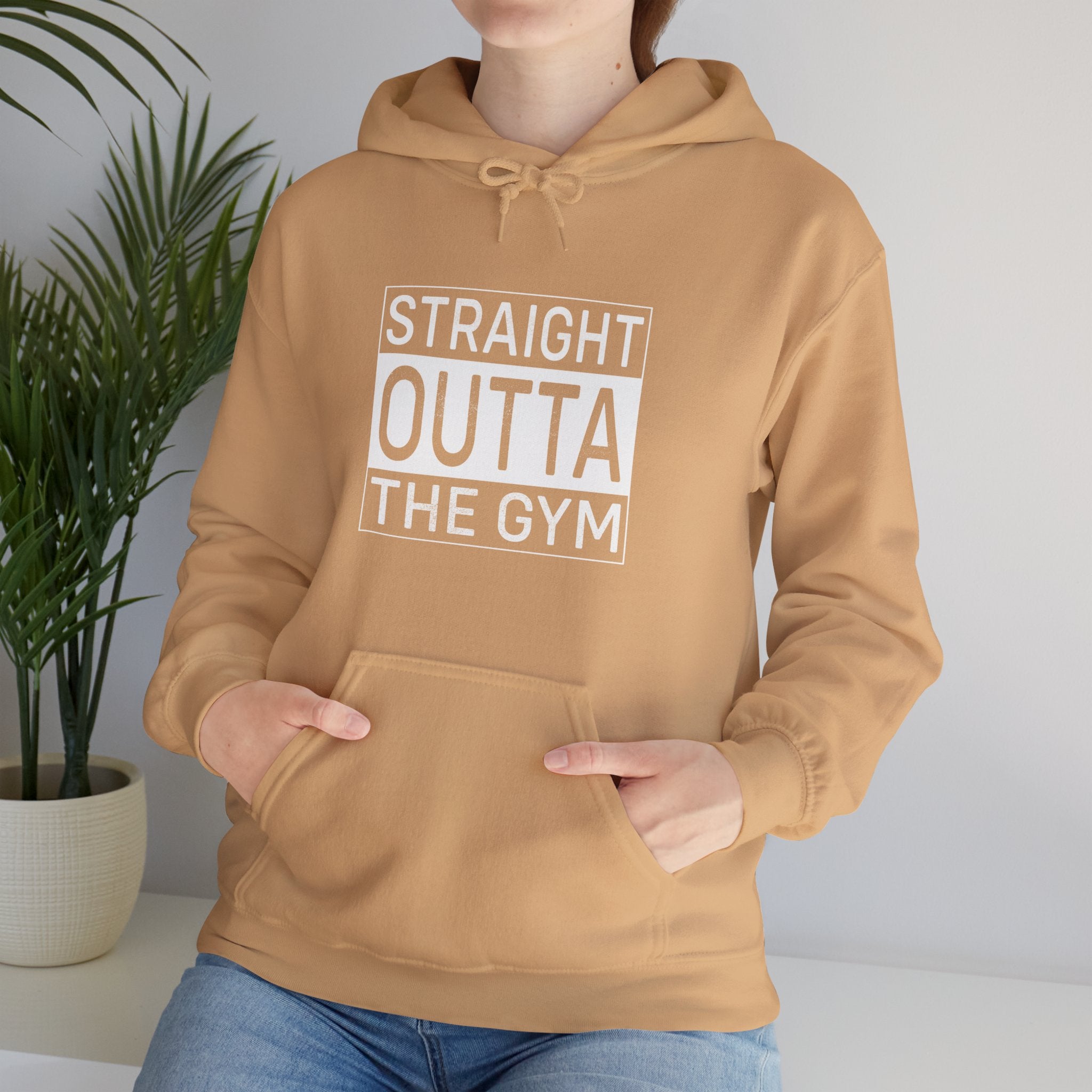 "Straight Outta A Gym'' Unisex Heavy Blend™ Hooded Sweatshirt