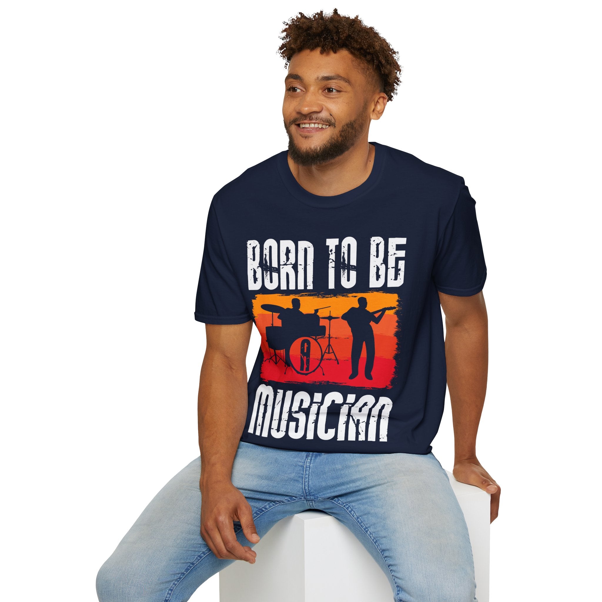 "Born To Be Musician" Unisex Soft style T-Shirt